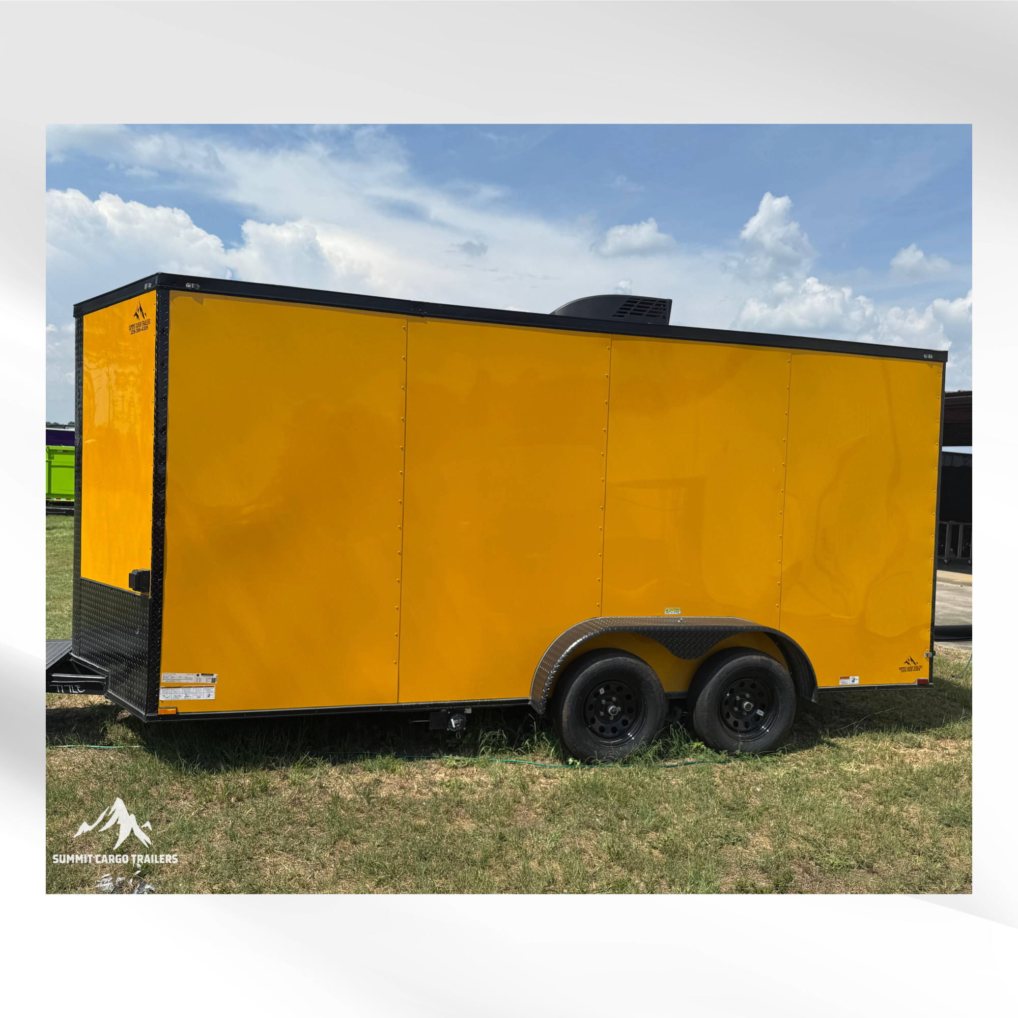 7X16TA Yellow Concession Trailer