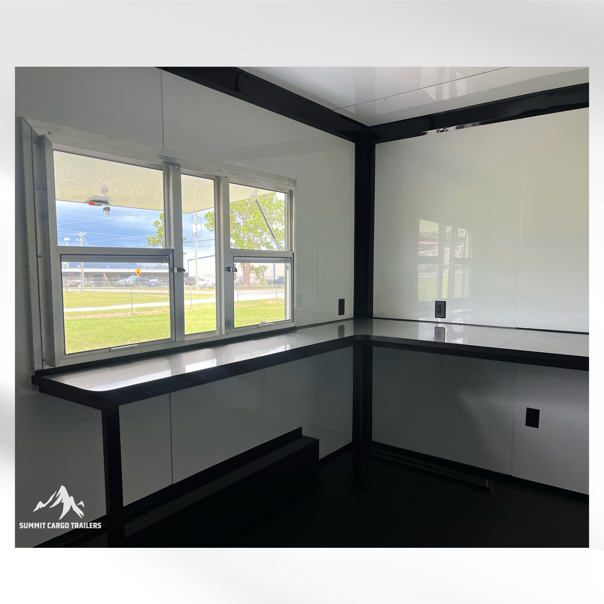 8.5X14TA White Concession Trailer