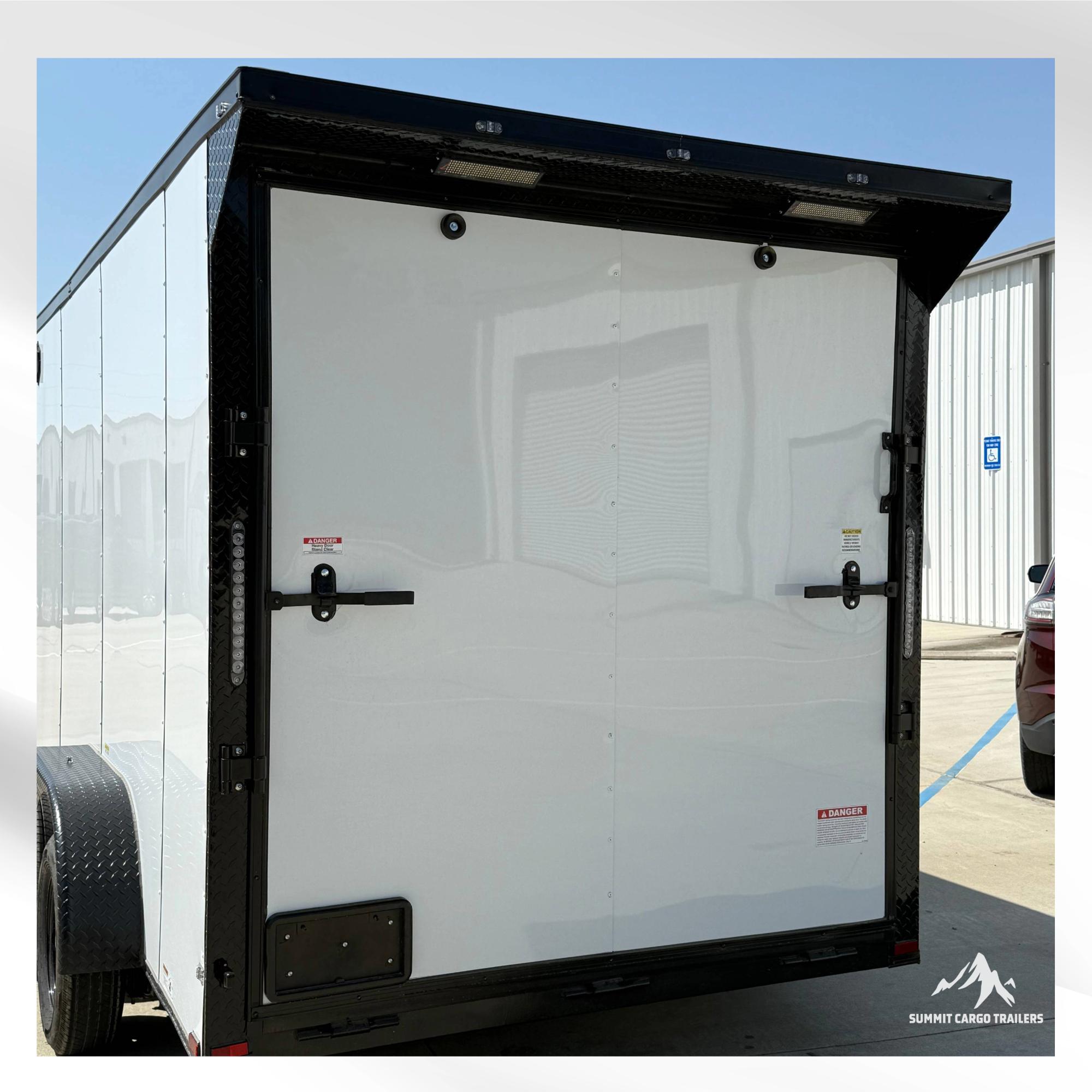7X14TA White Standard Trailer