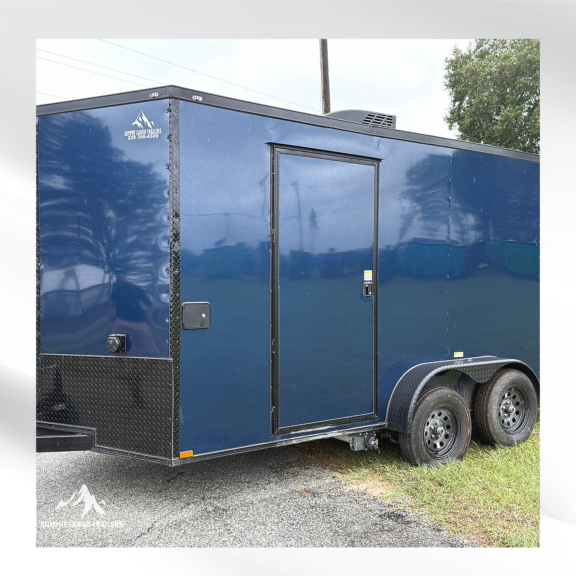 7X14TA Indigo Blue Concession Trailer