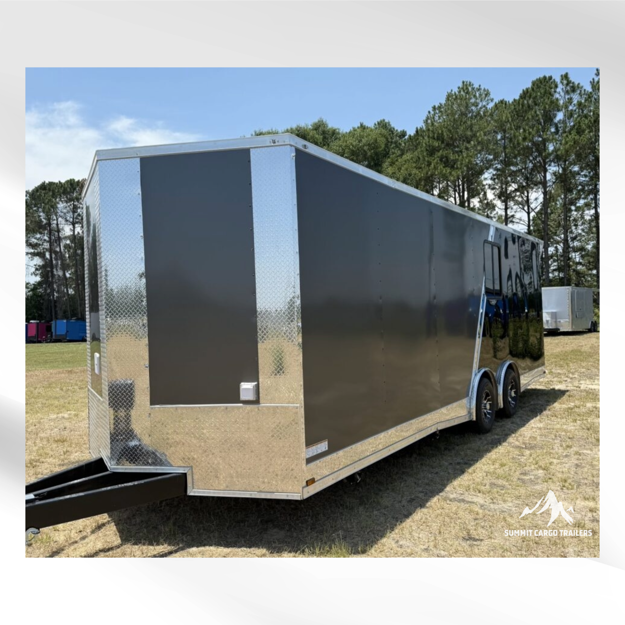 8.5X24TA Charcoal & Black Race Ready Trailer