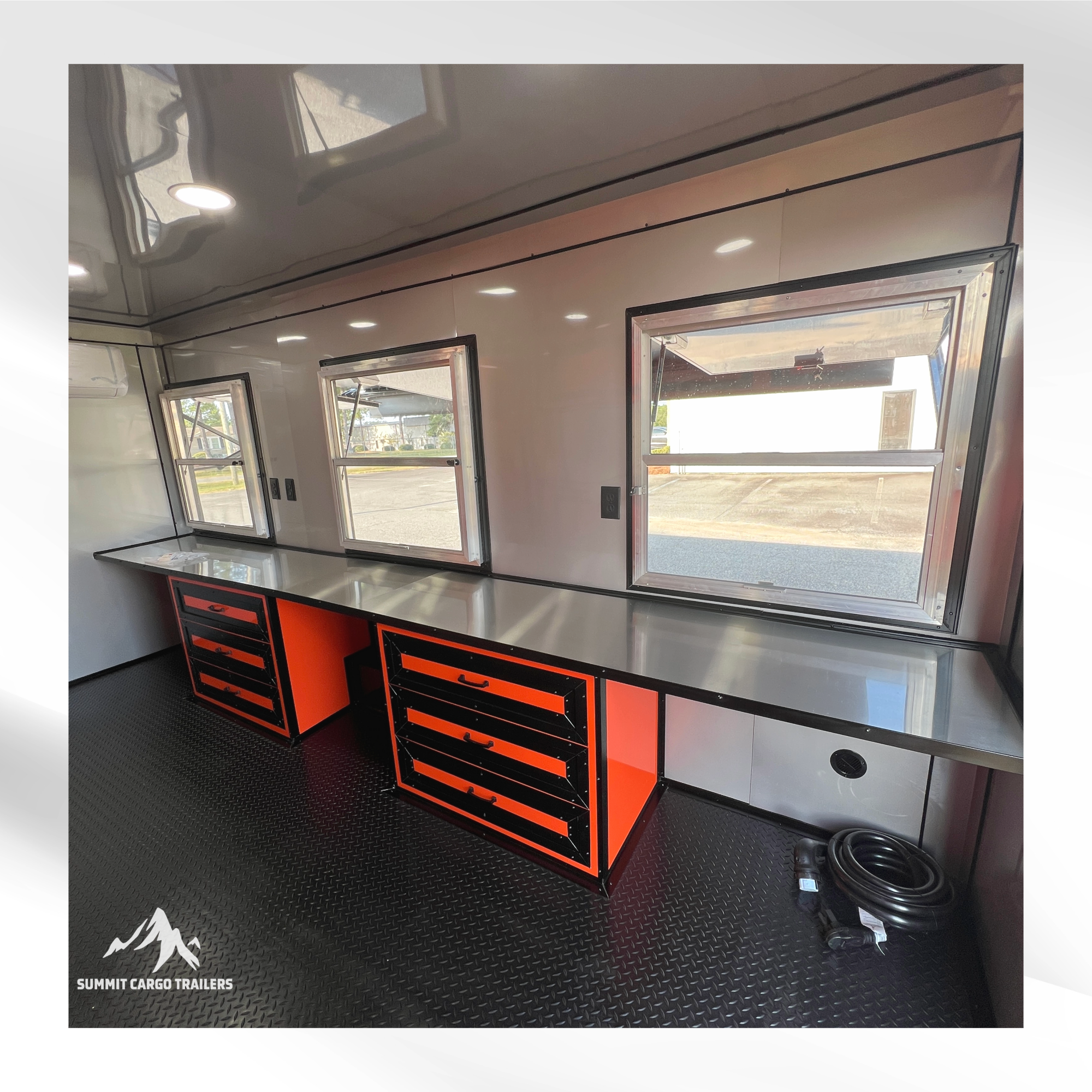 8.5X18TA Orange Office Trailer