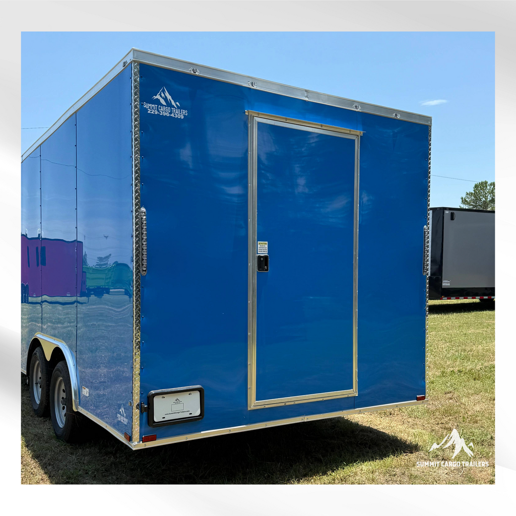 8.5X16TA Blue Concession Trailer