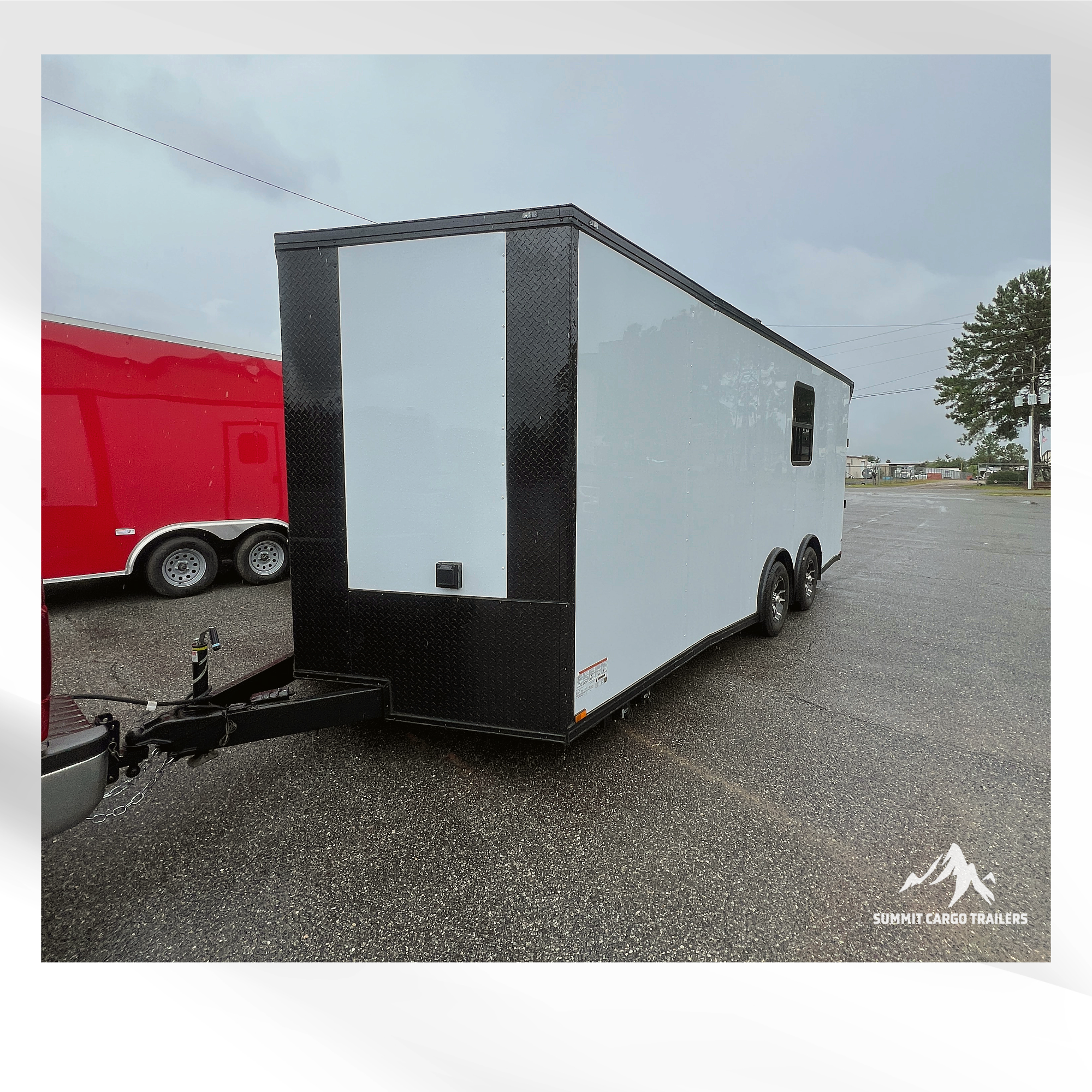 8.5X20TA White Race Ready Trailer