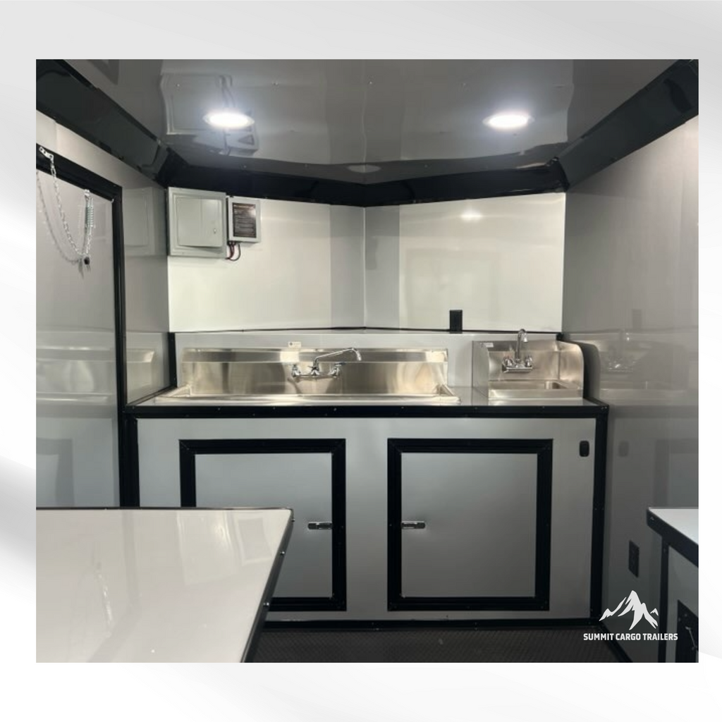 7X14TA Indigo Blue Beverage Concession Trailer