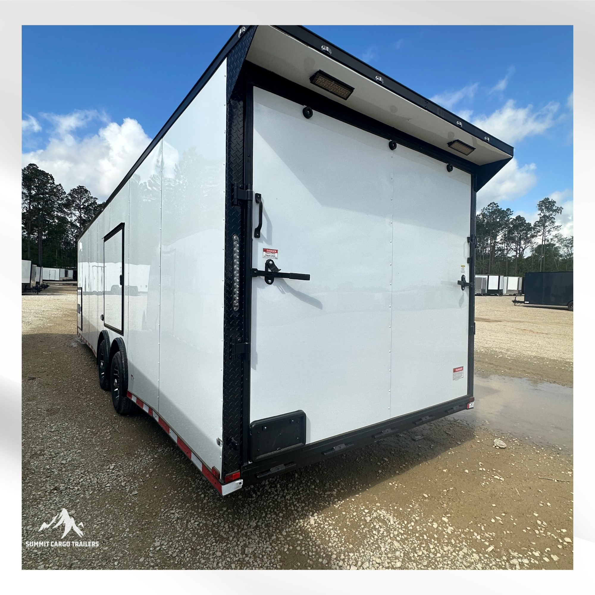 8.5X28TA Piedmont White Race Ready Trailer