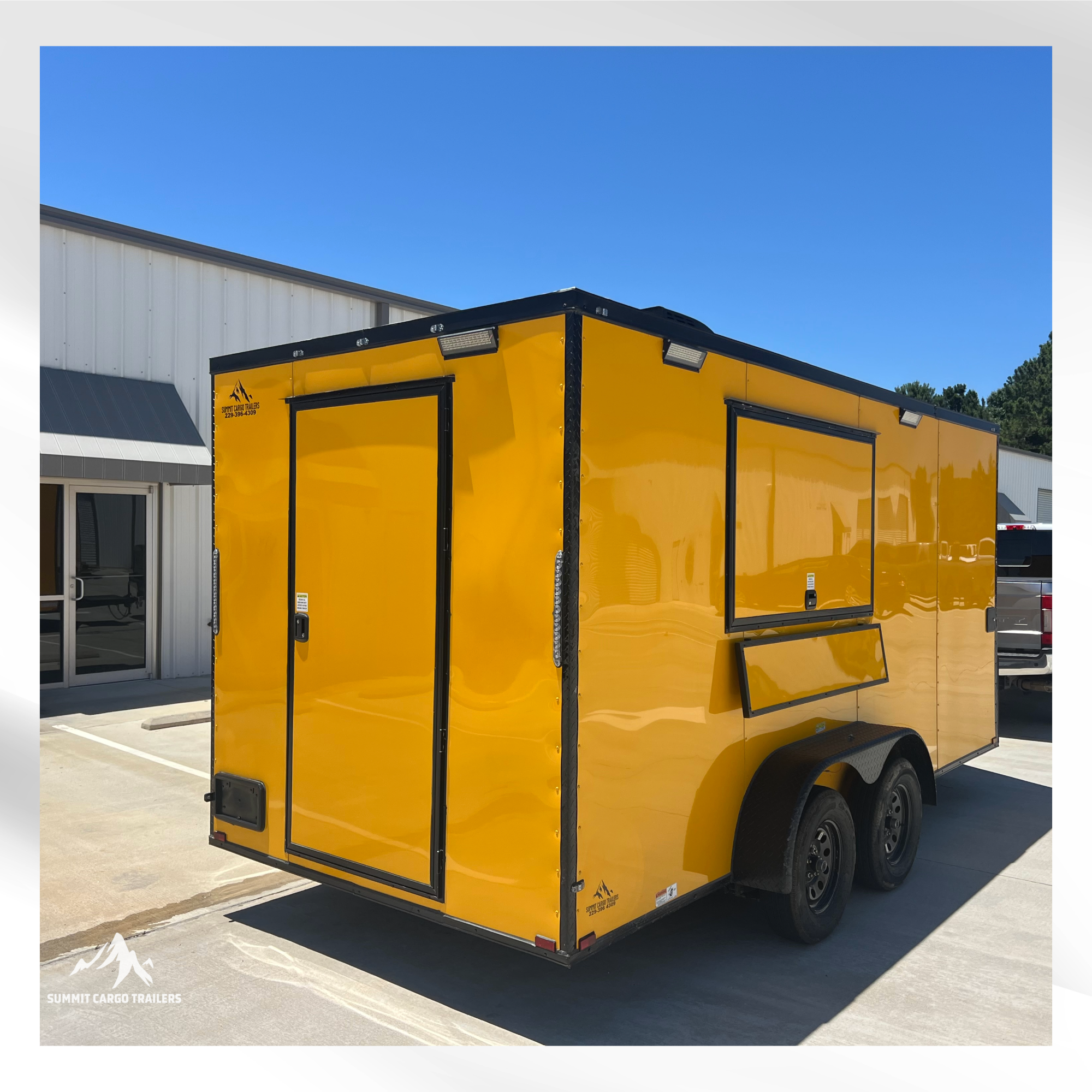 7X16TA Yellow Concession Trailer