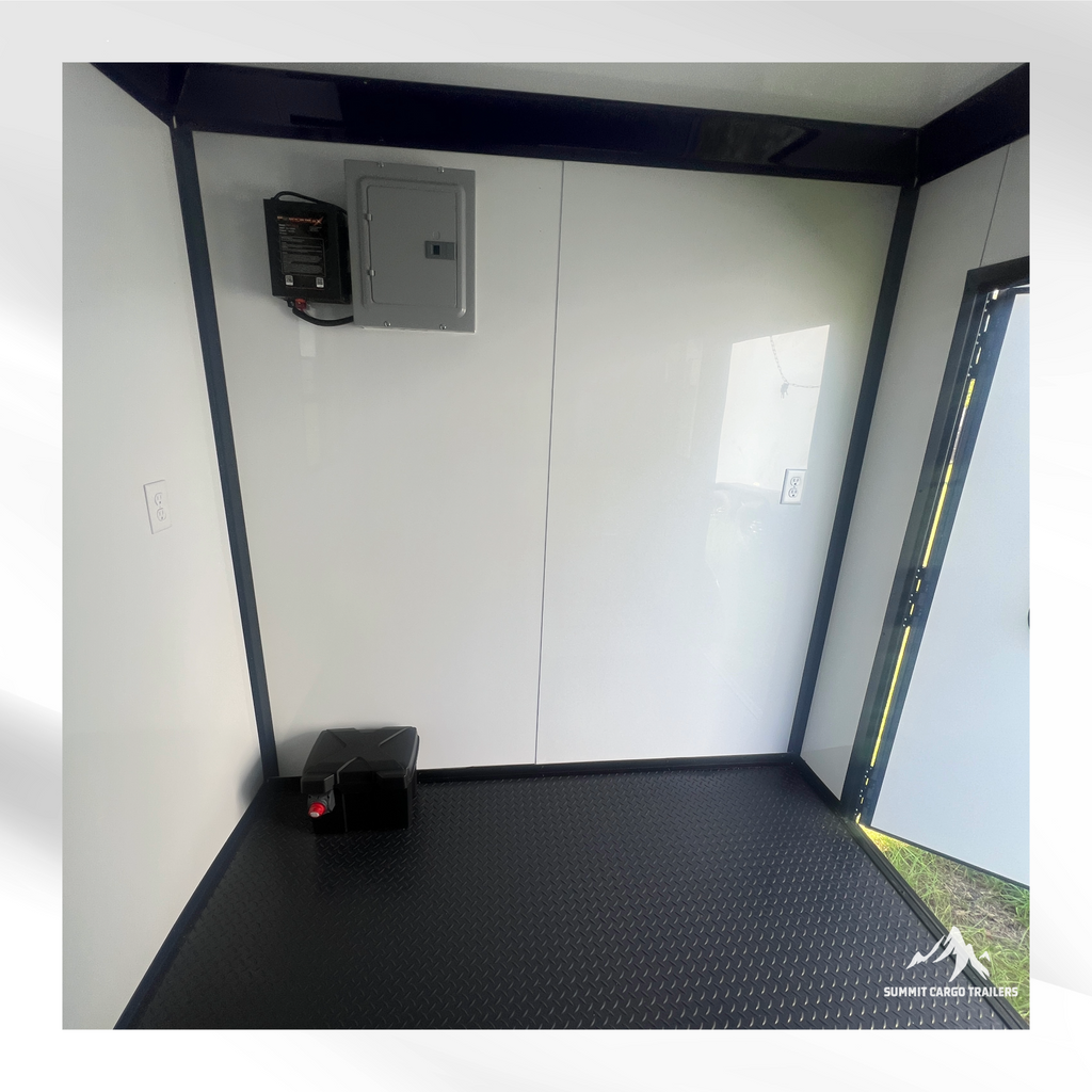 7X12TA Indigo Blue Dog Grooming Trailer