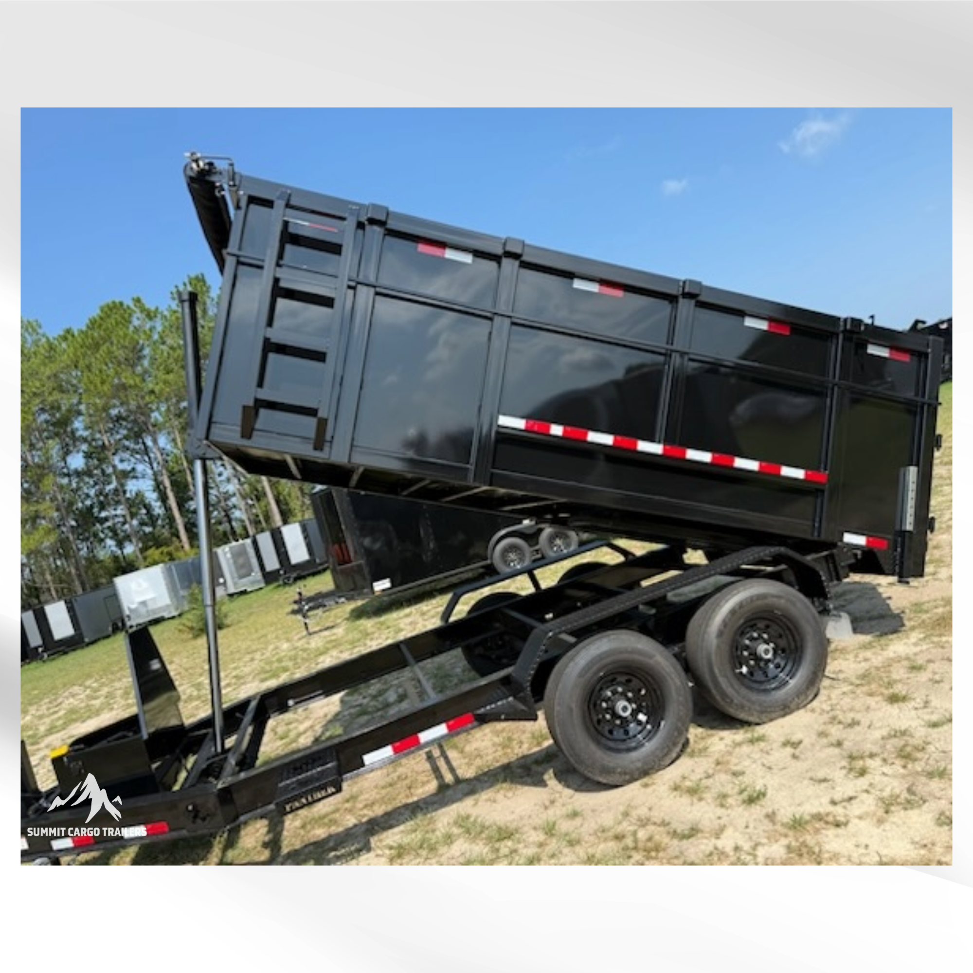 7x14TA Black Dump Trailer