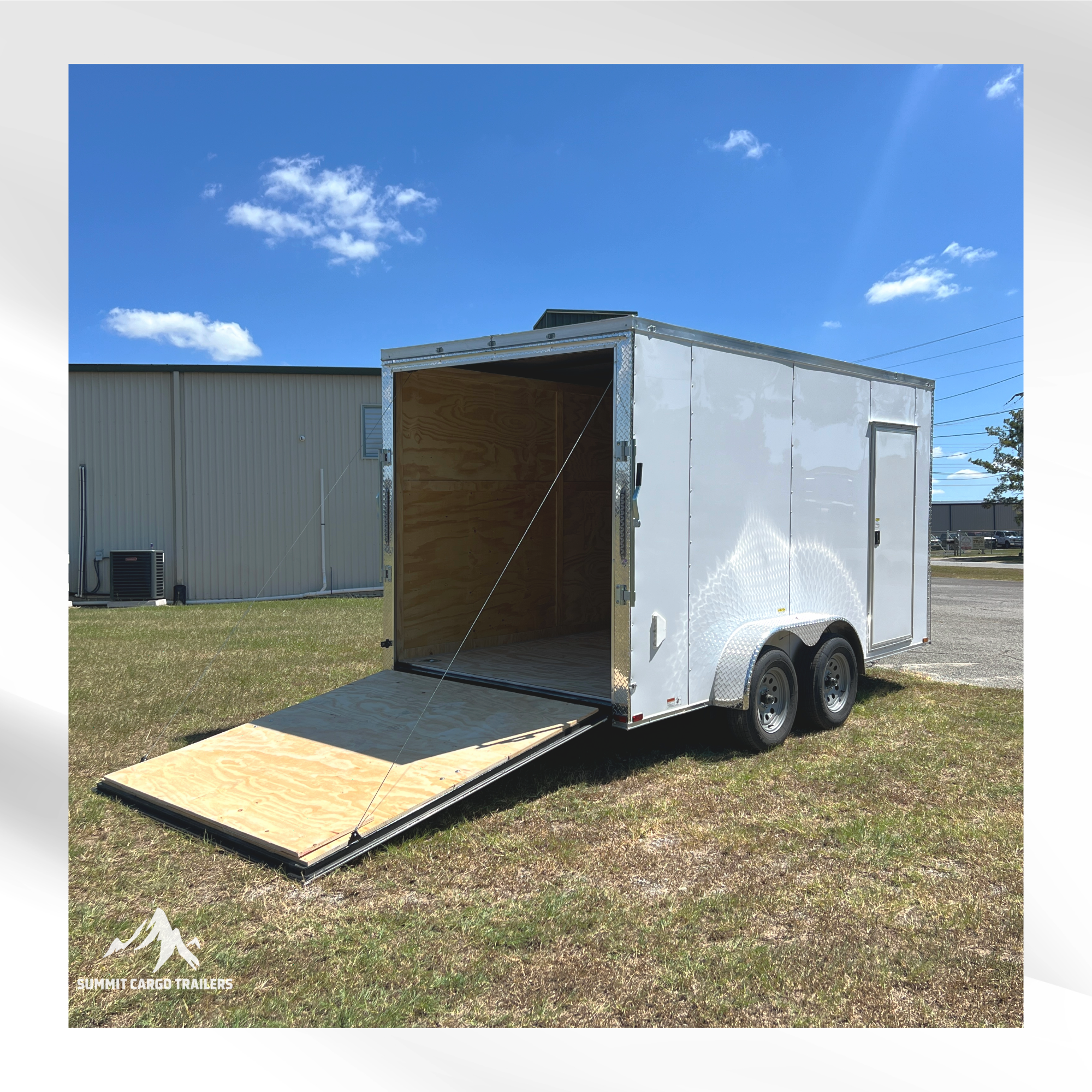 7X14TA White Standard Trailer