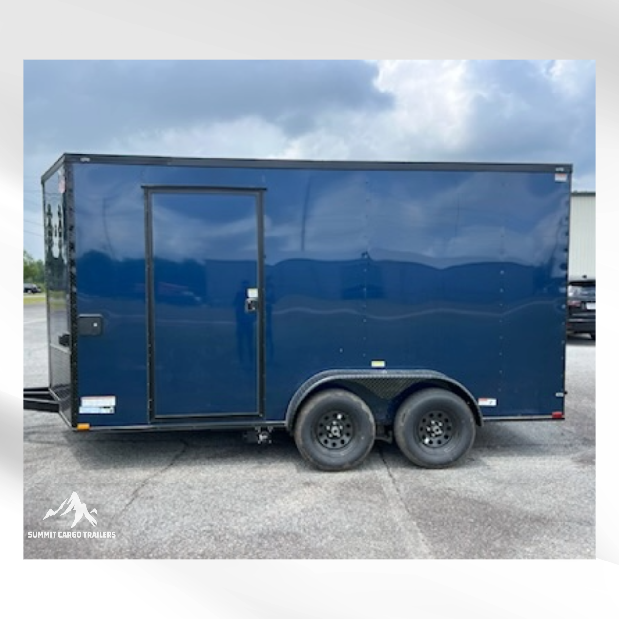 7X14TA Indigo Blue Concession Trailer