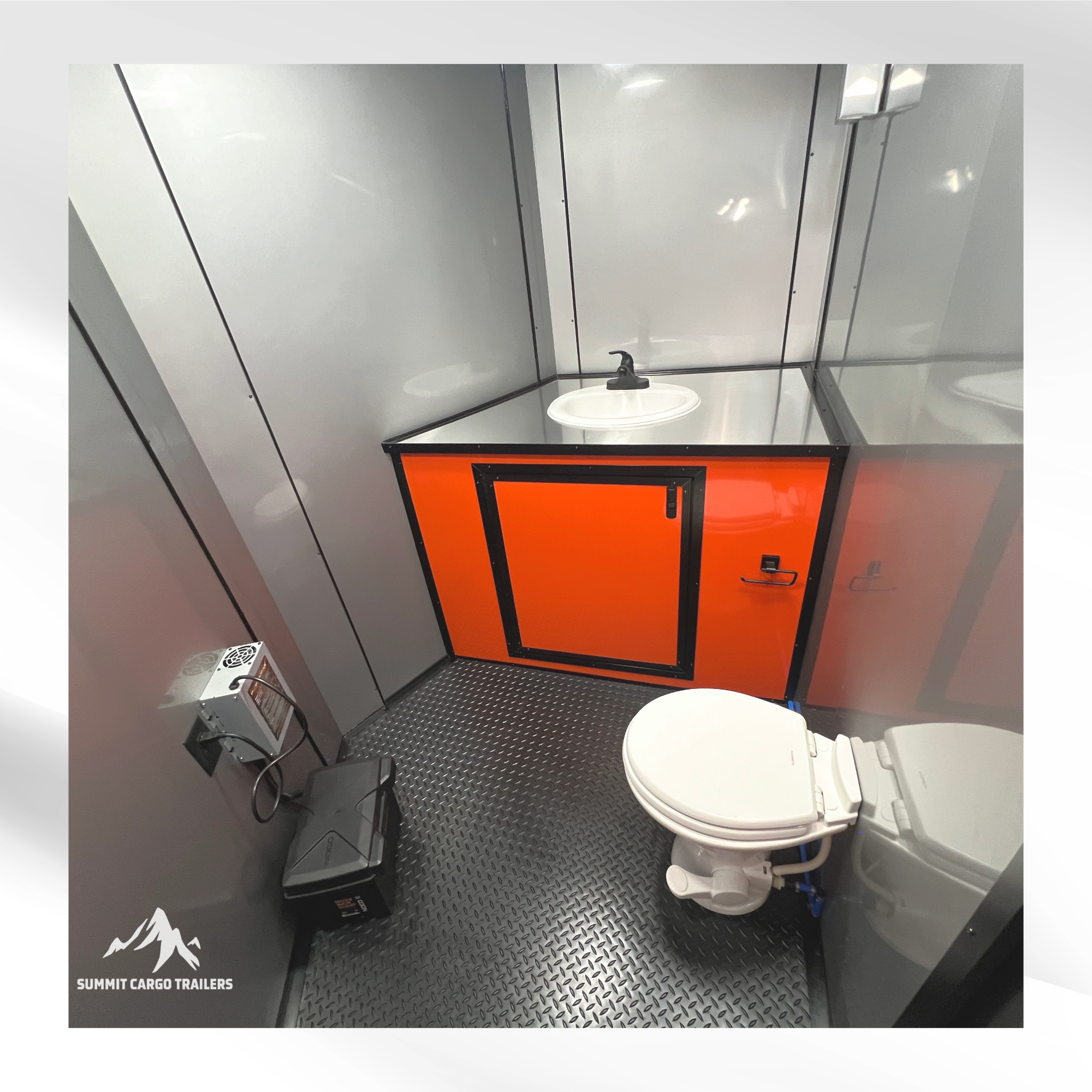 8.5X18TA Orange Office Trailer