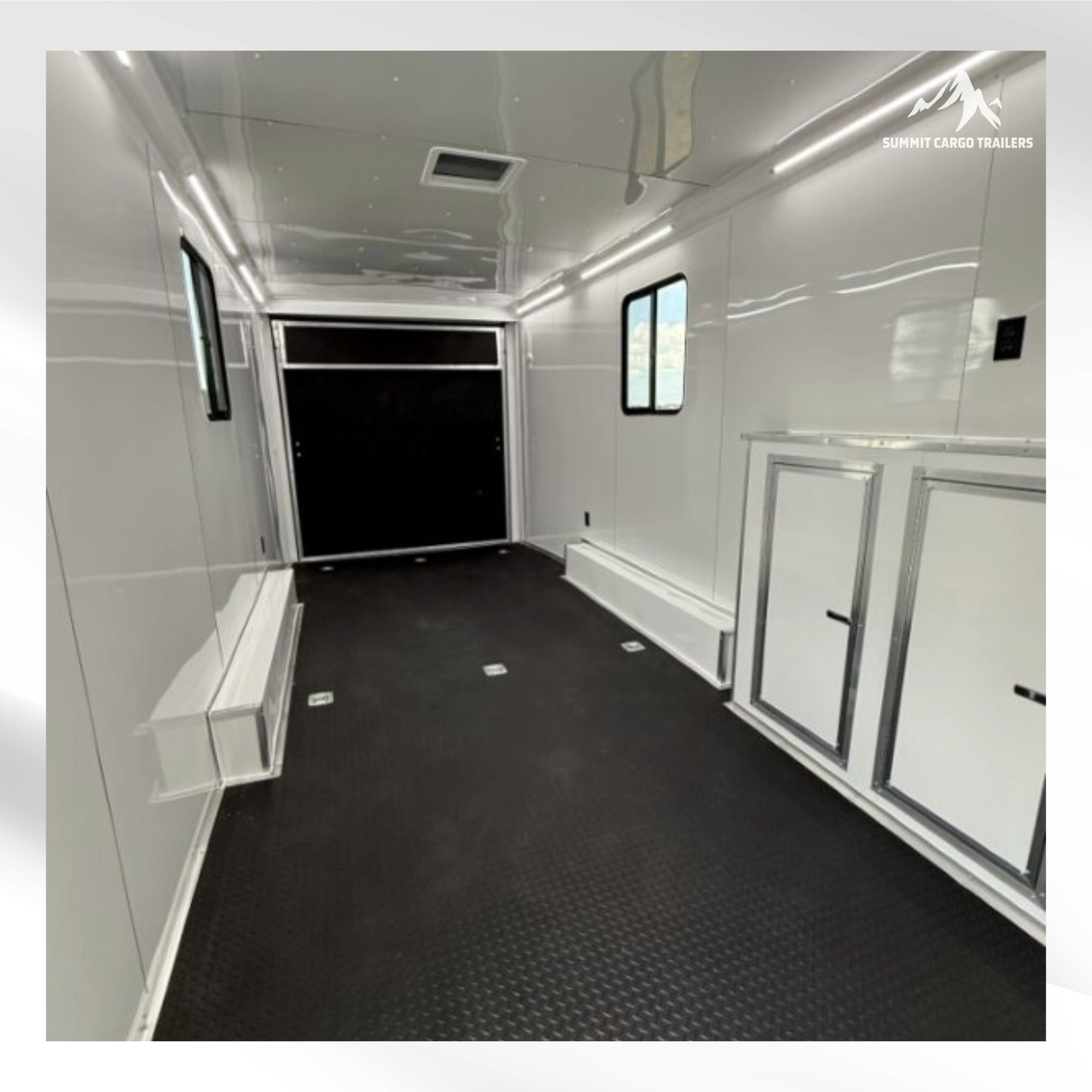 8.5X24TA3 White Race Ready Trailer