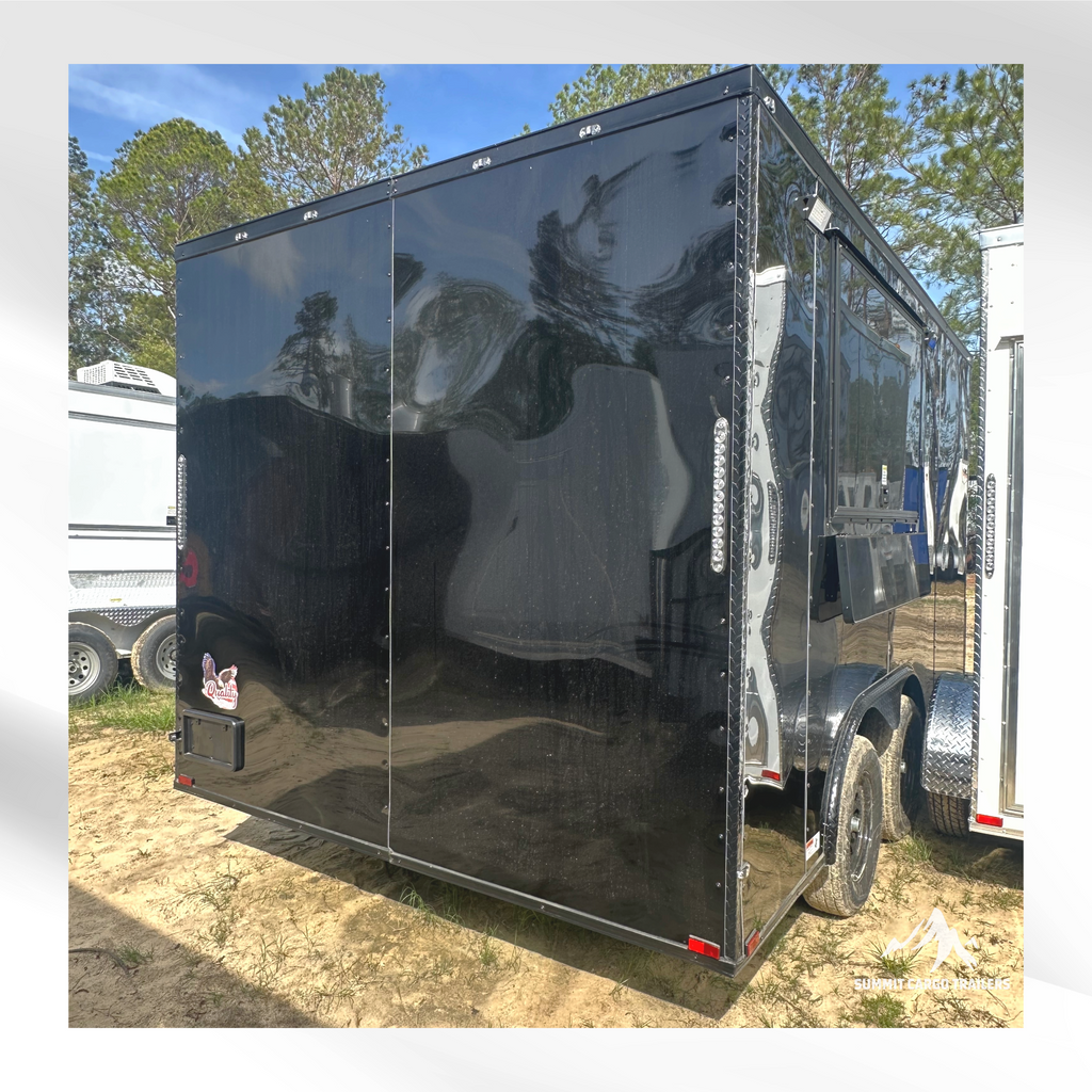 8.5X14TA Black Concession Trailer