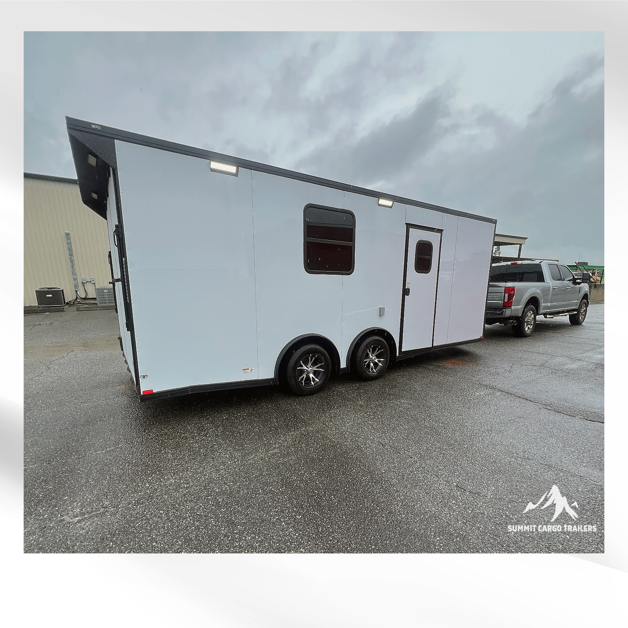 8.5X20TA White Race Ready Trailer