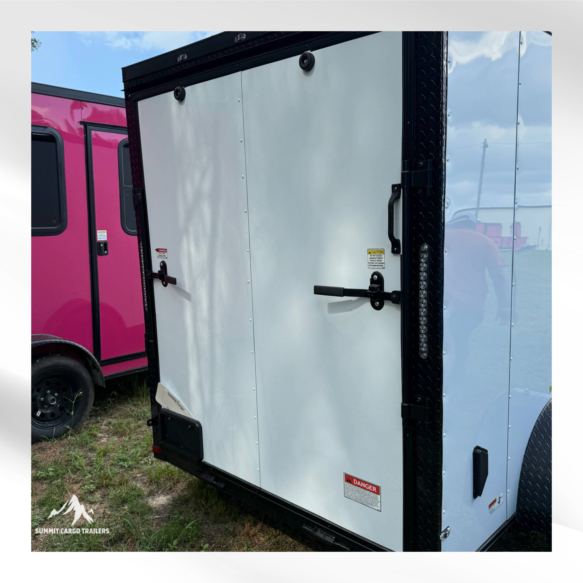 6X10SA White Standard Trailer