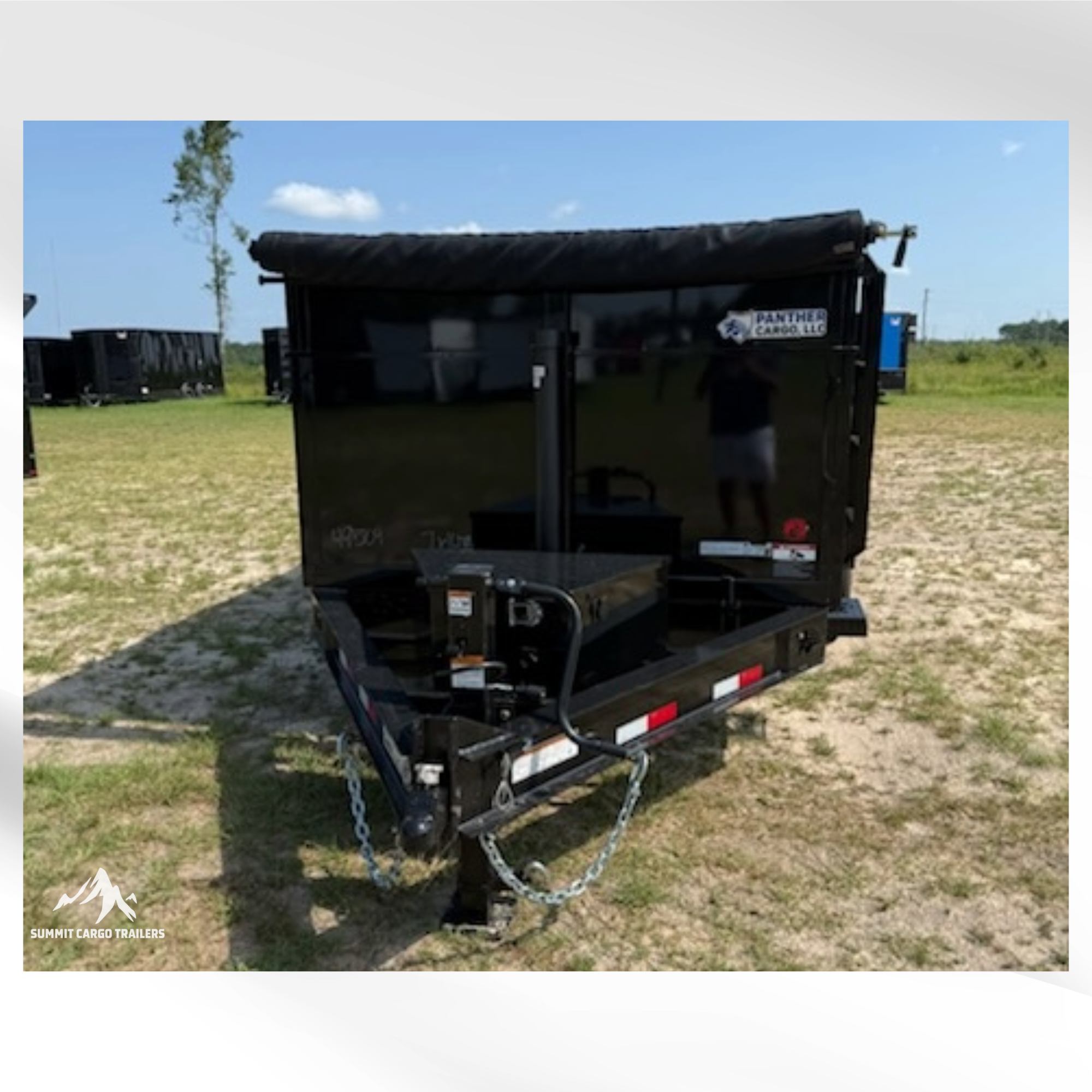 7x14TA Black Dump Trailer