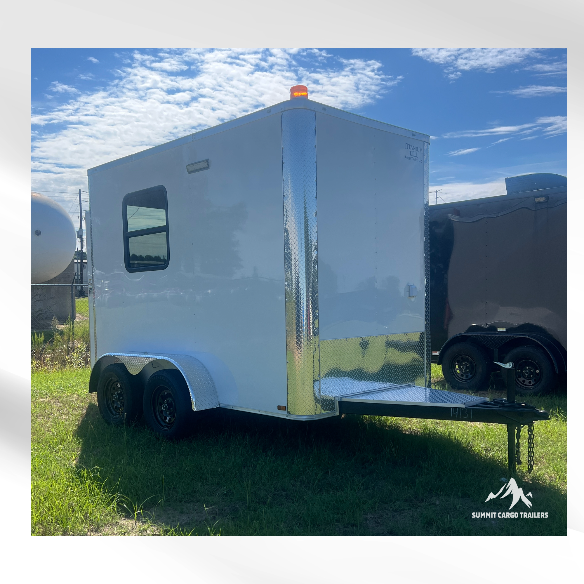 6X10 White Splicing Trailer