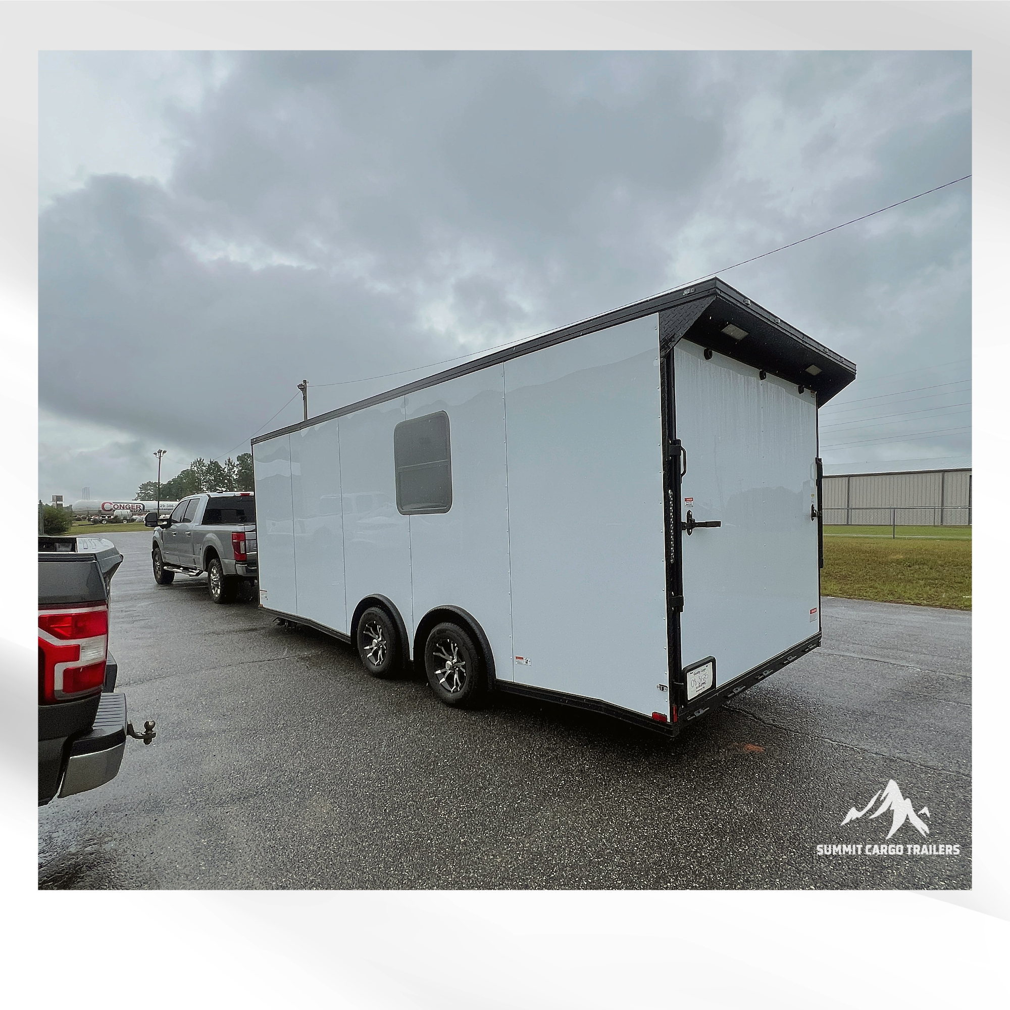 8.5X20TA White Race Ready Trailer