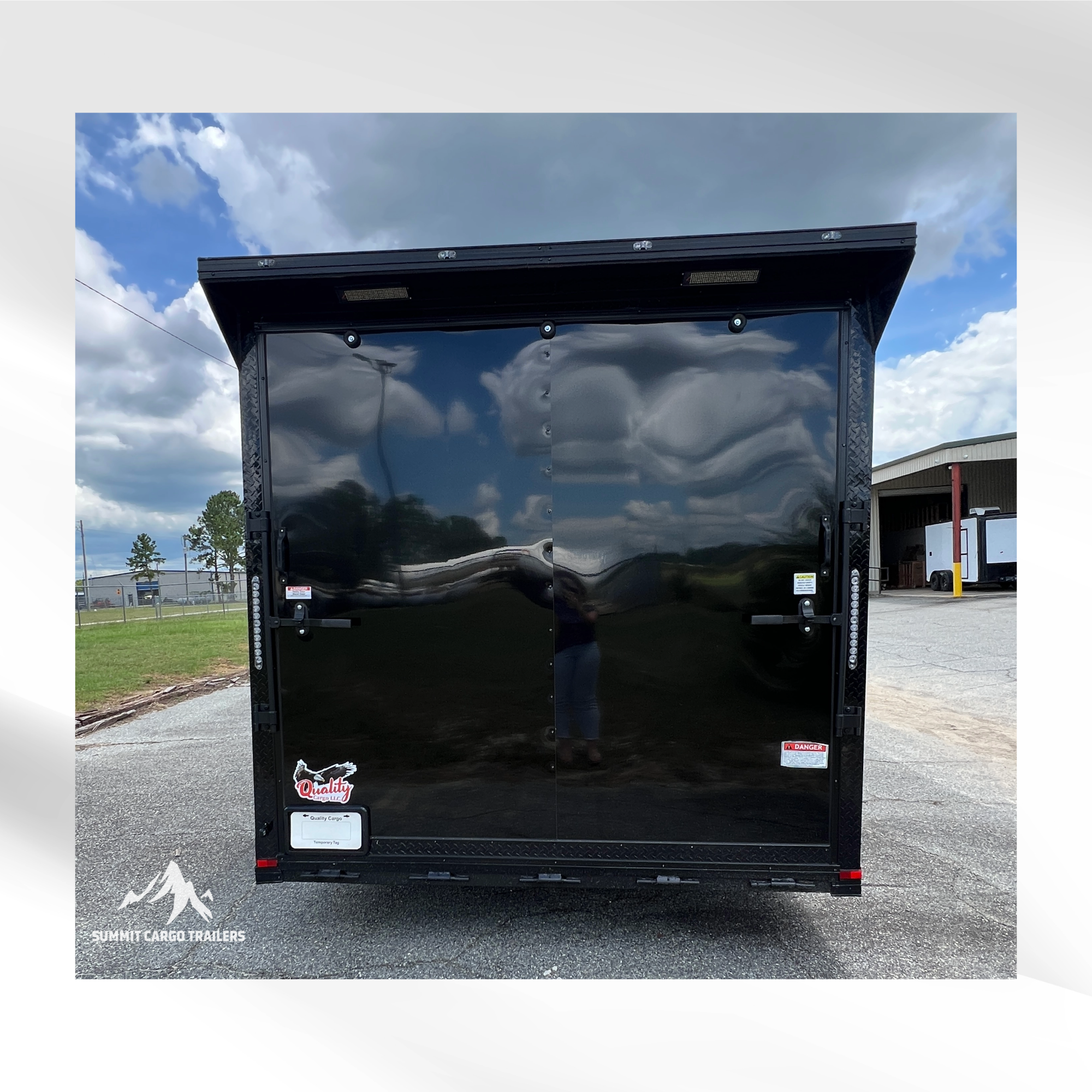 8.5X20TA3 Black Car Hauler Trailer