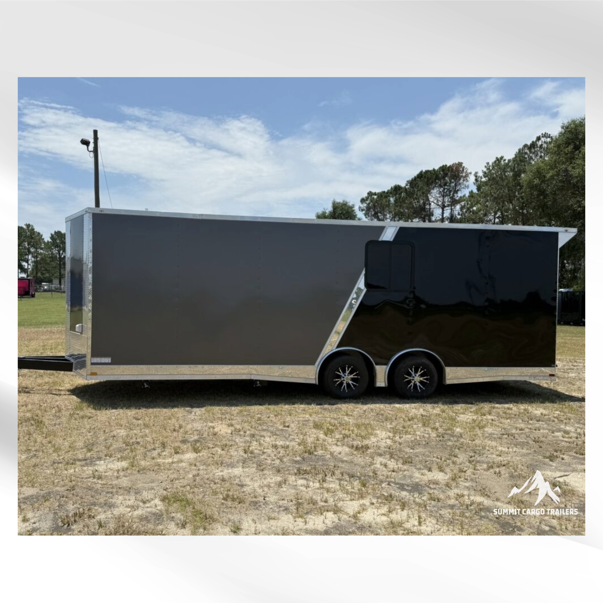 8.5X24TA Charcoal & Black Race Ready Trailer