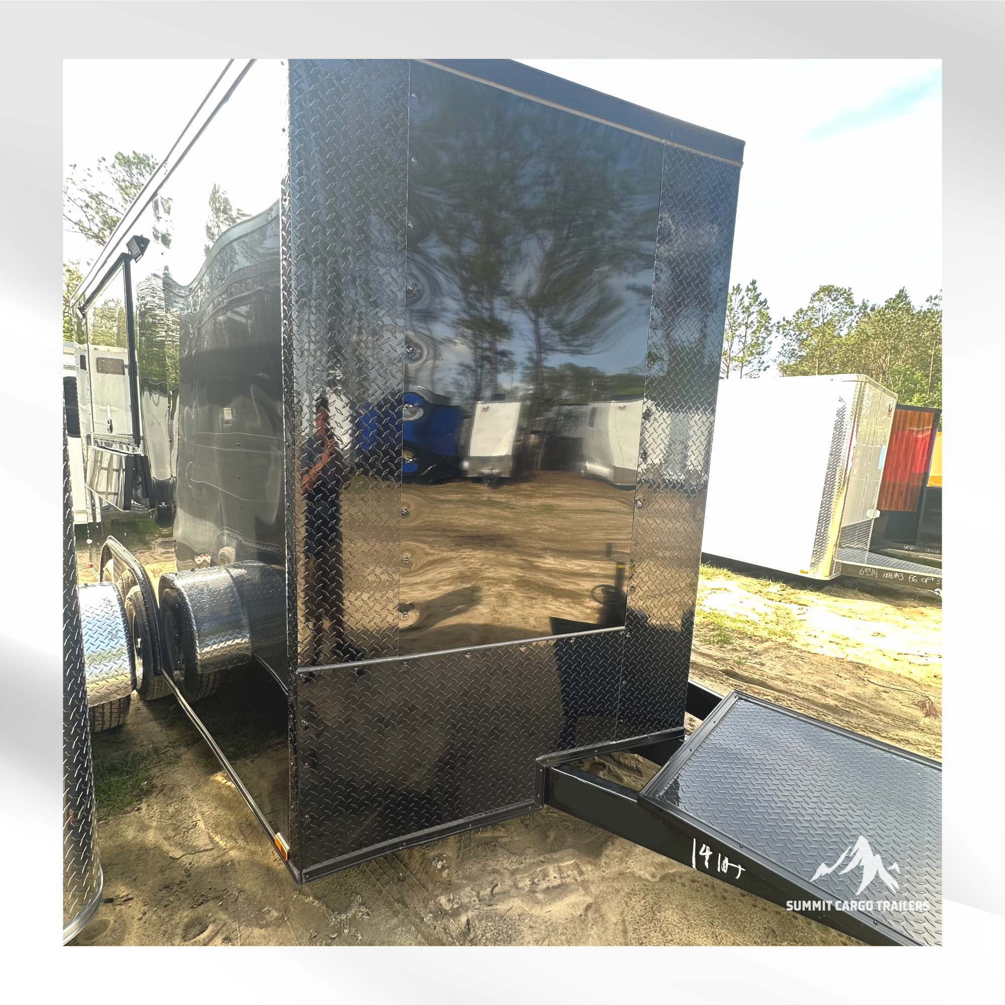 8.5X14TA Black Concession Trailer