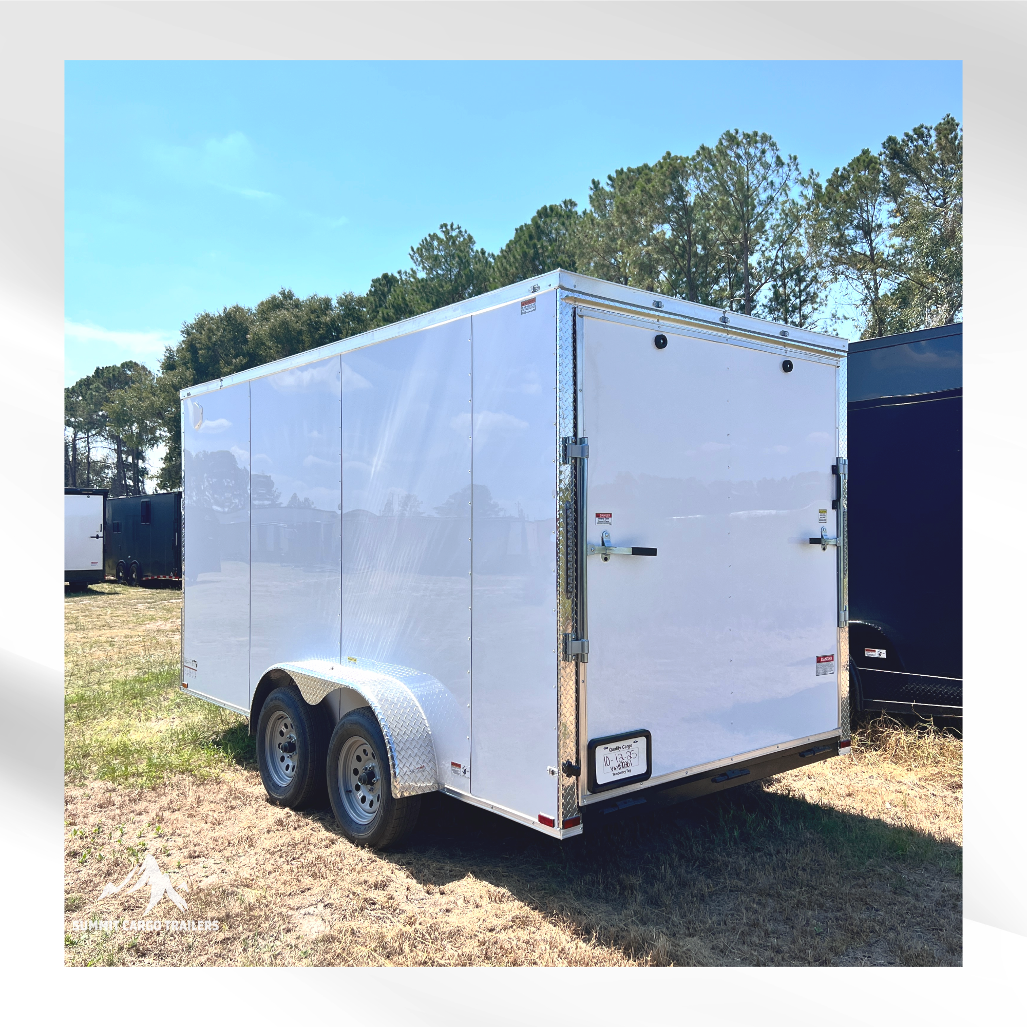 7X14TA White Standard Trailer