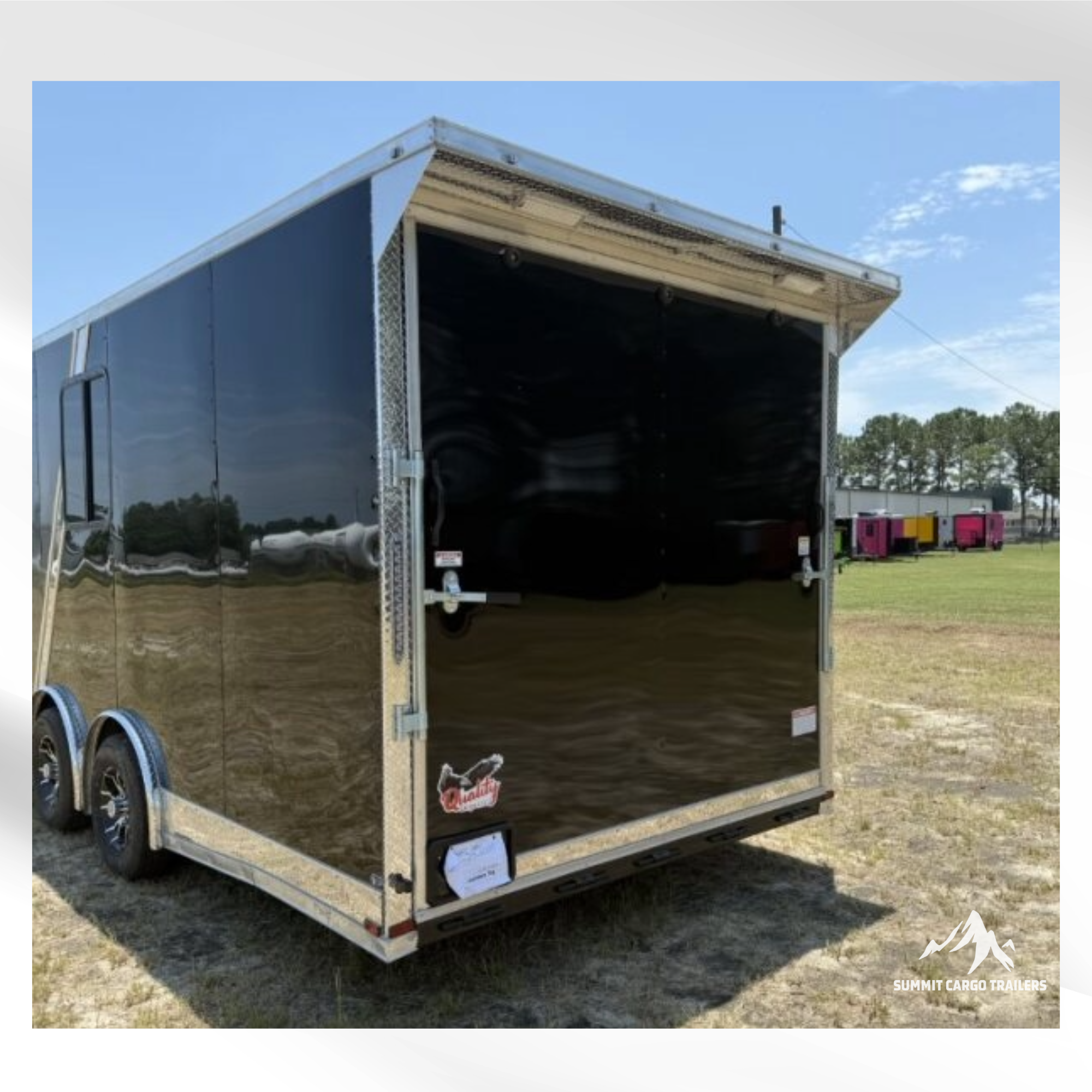 8.5X24TA Charcoal & Black Race Ready Trailer