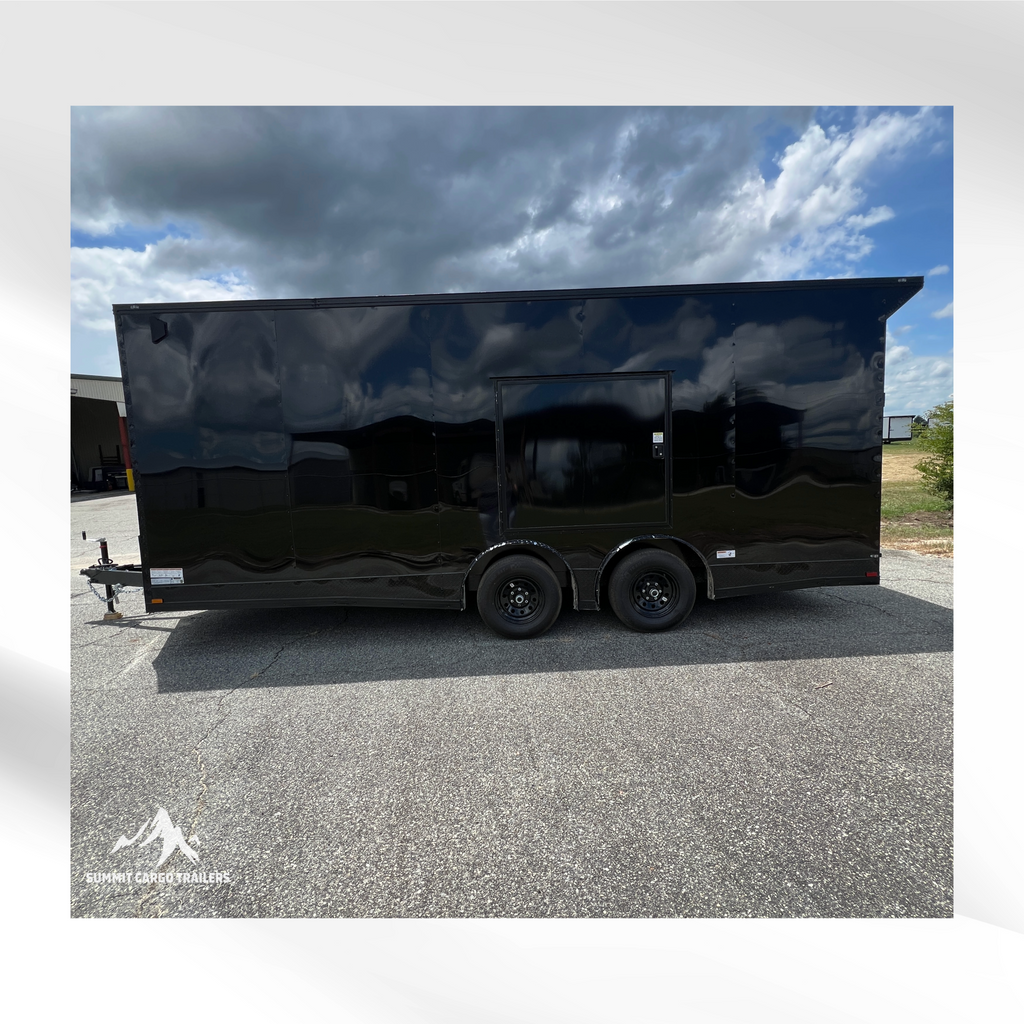 8.5X20TA3 Black Car Hauler Trailer