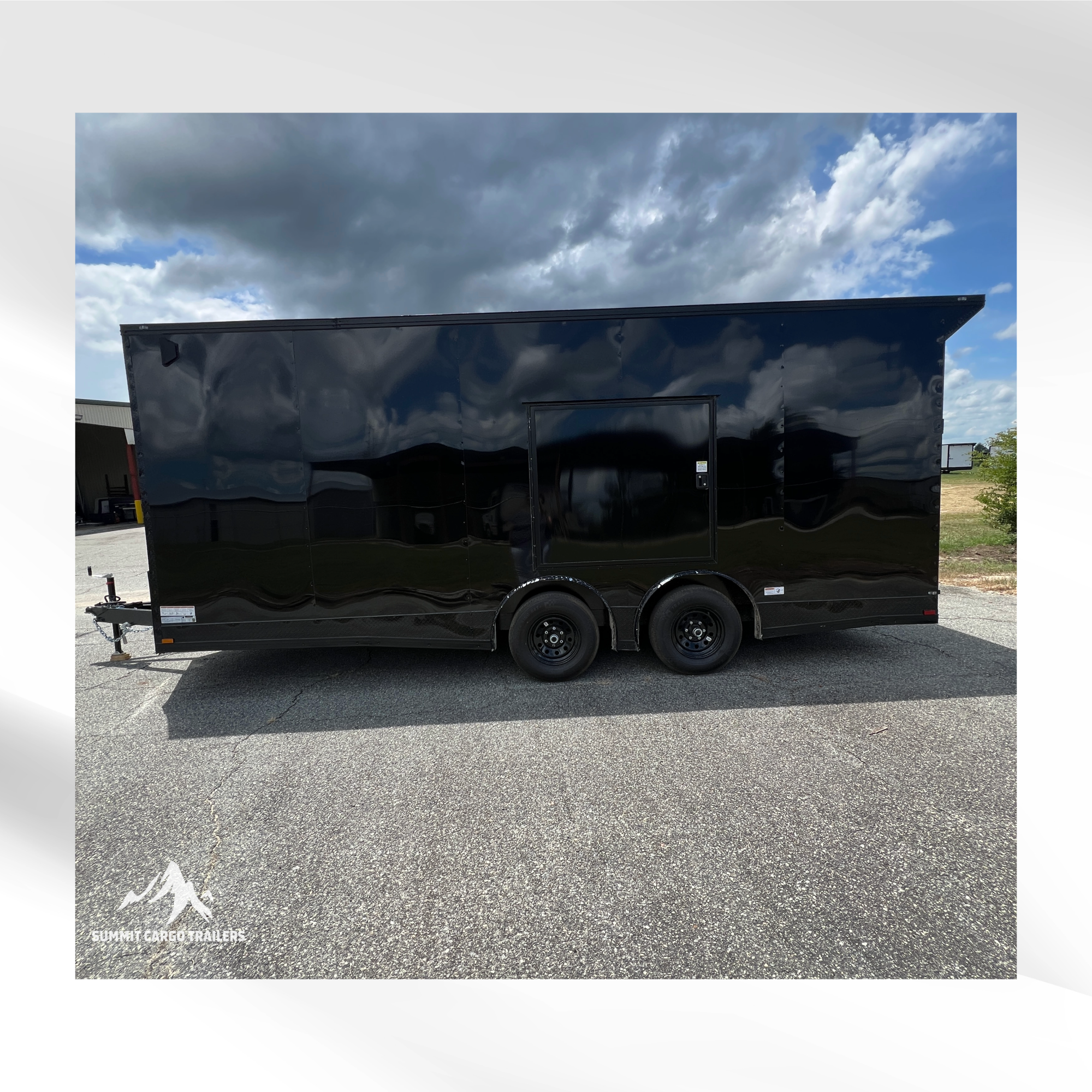 8.5X20TA3 Black Car Hauler Trailer