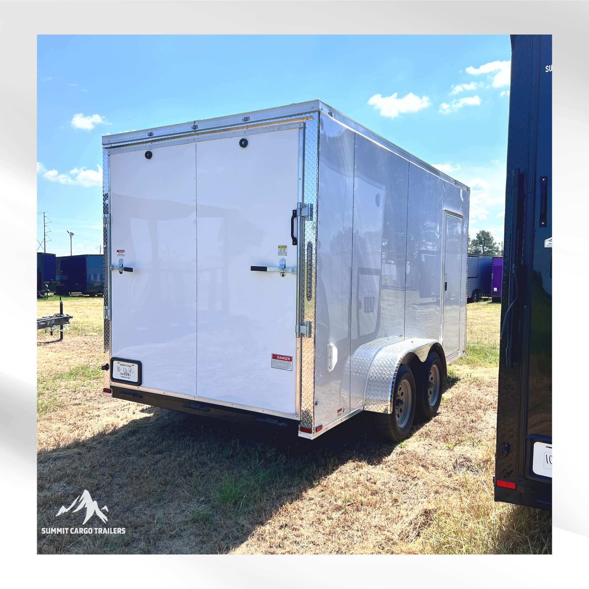 7X14TA White Standard Trailer