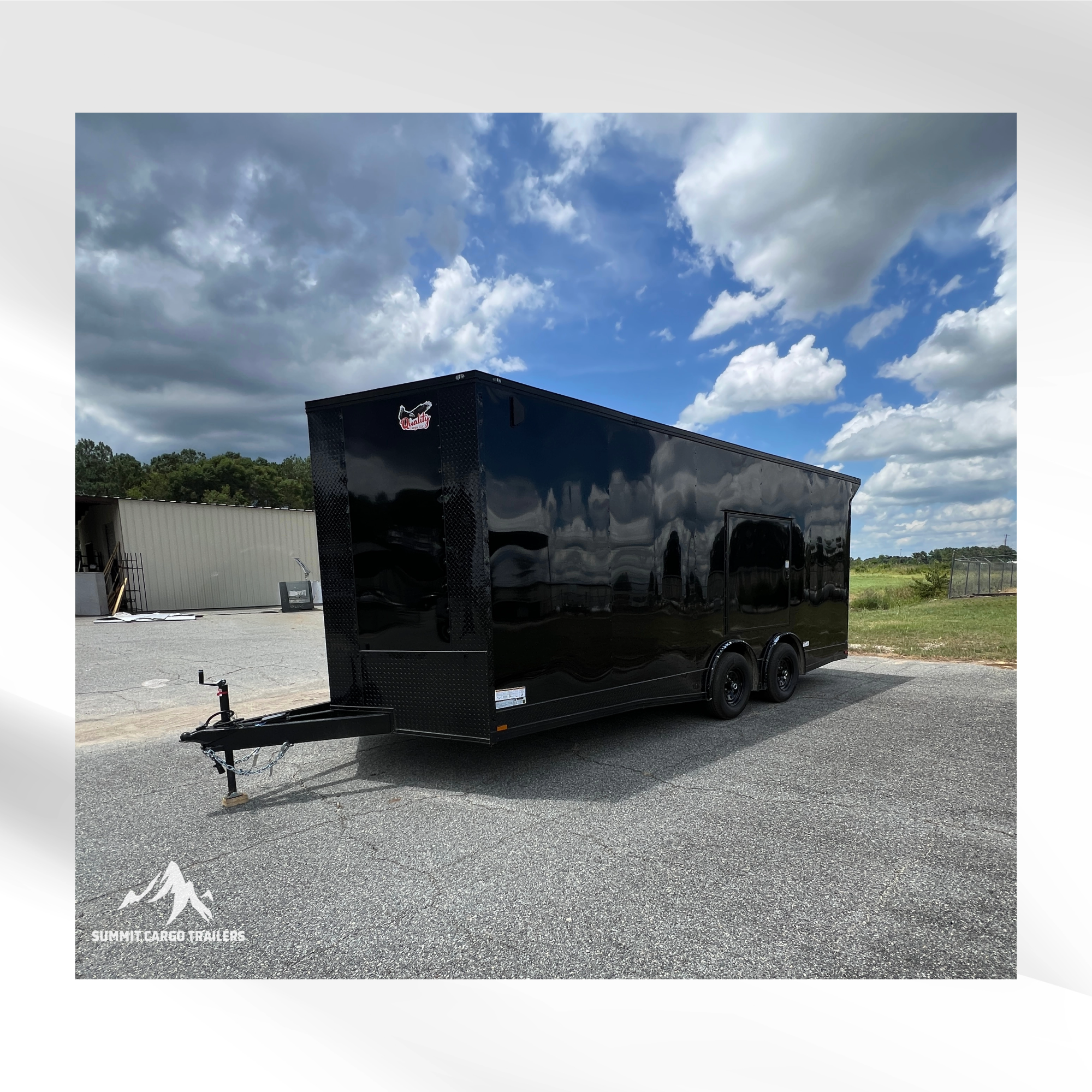 8.5X20TA3 Black Car Hauler Trailer