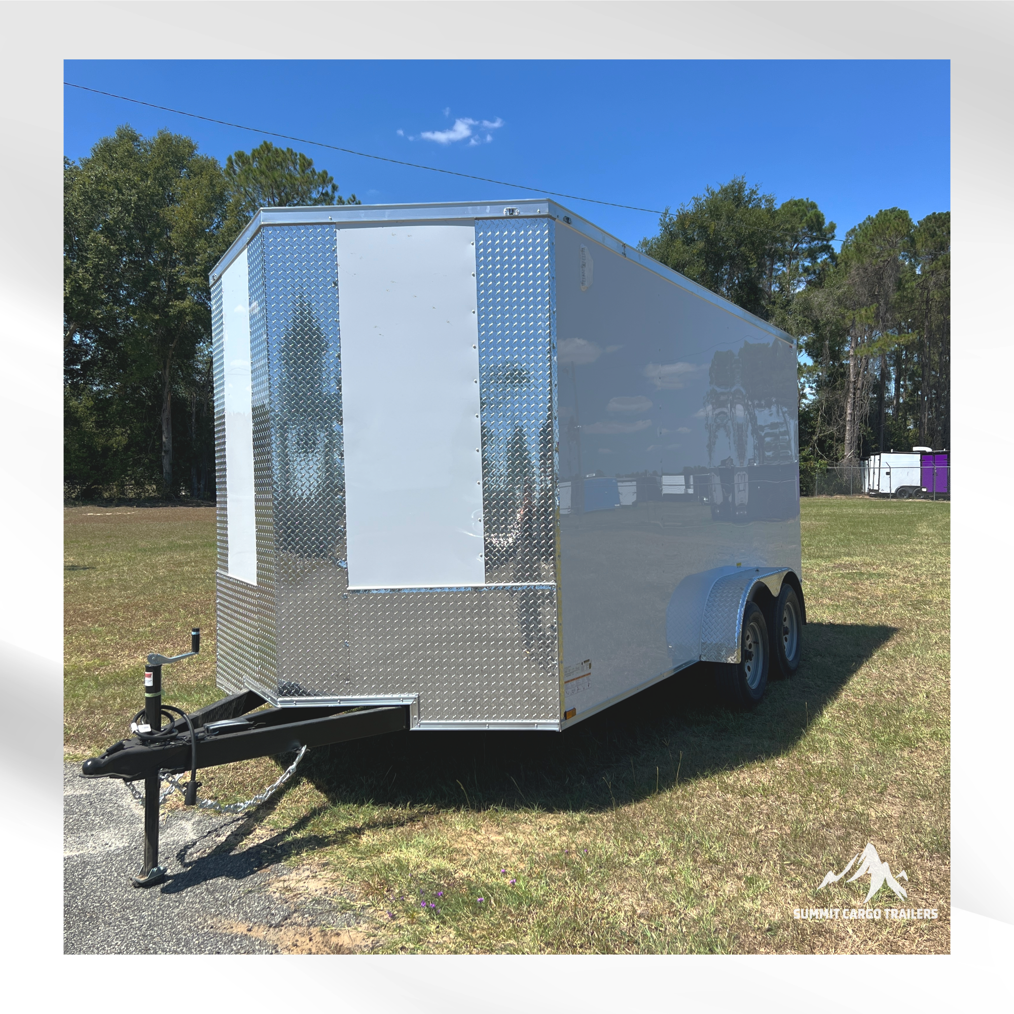 7X14TA White Standard Trailer