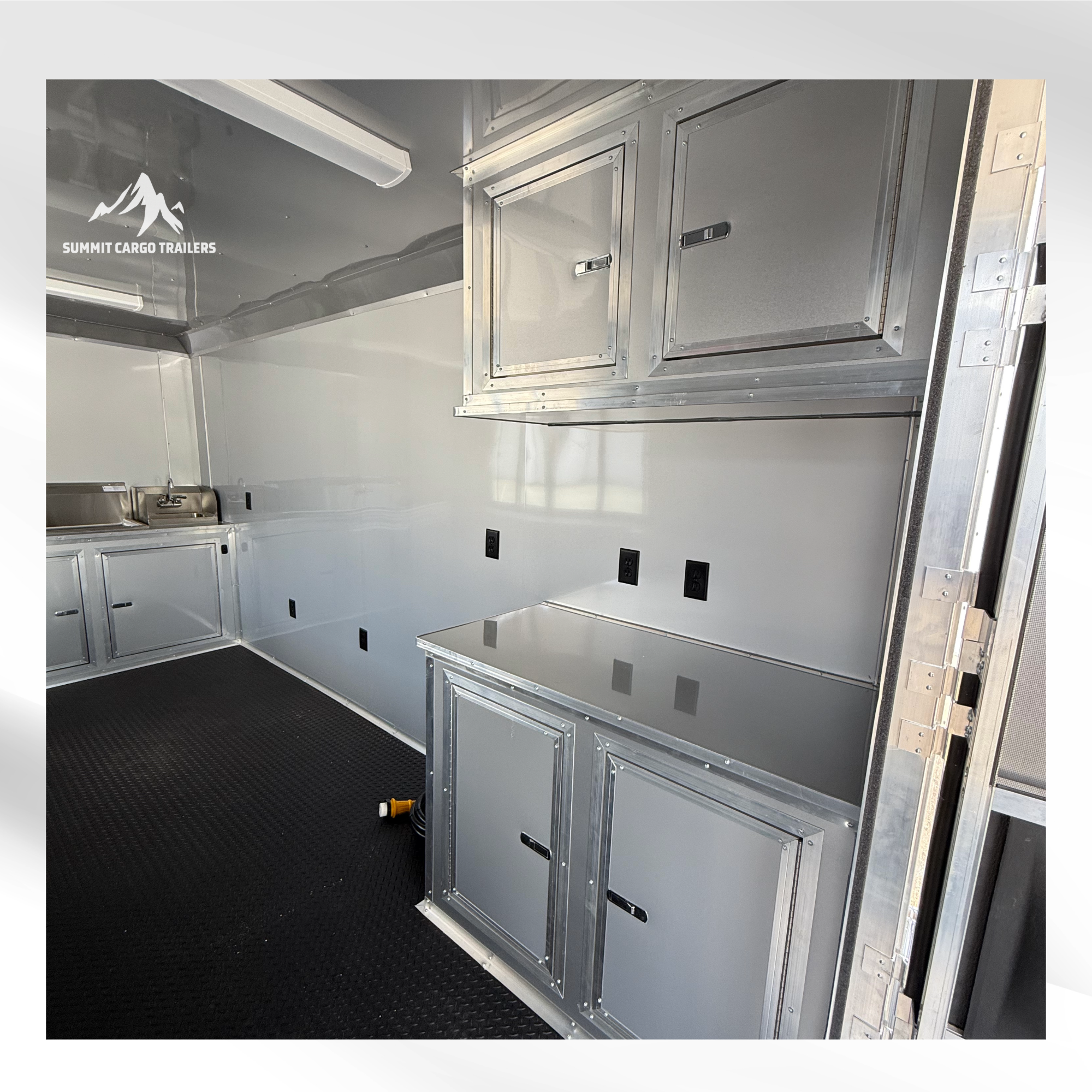 8.5X26TA3 Silver Concession Porch Trailer