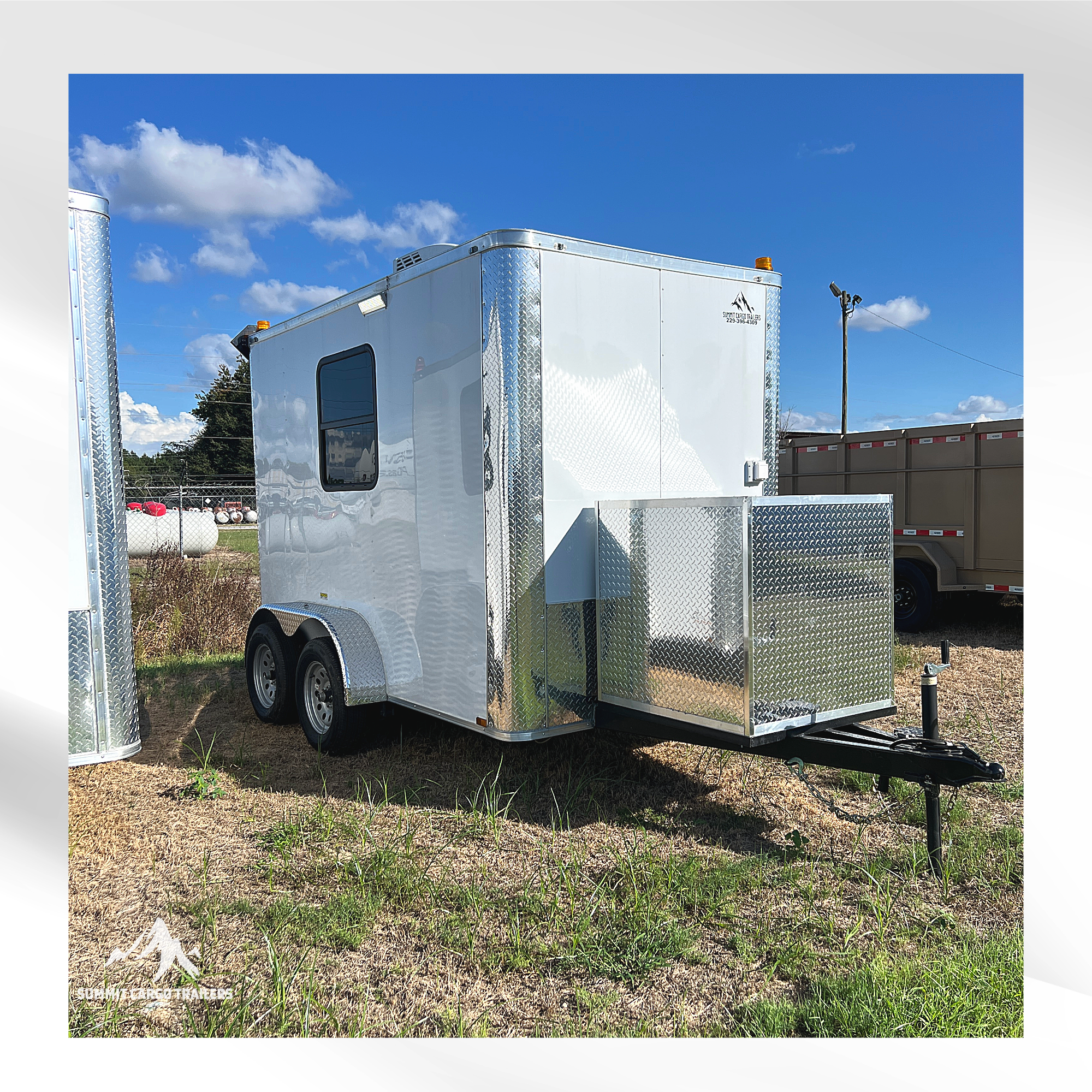 6X10TA White Splicing Trailer