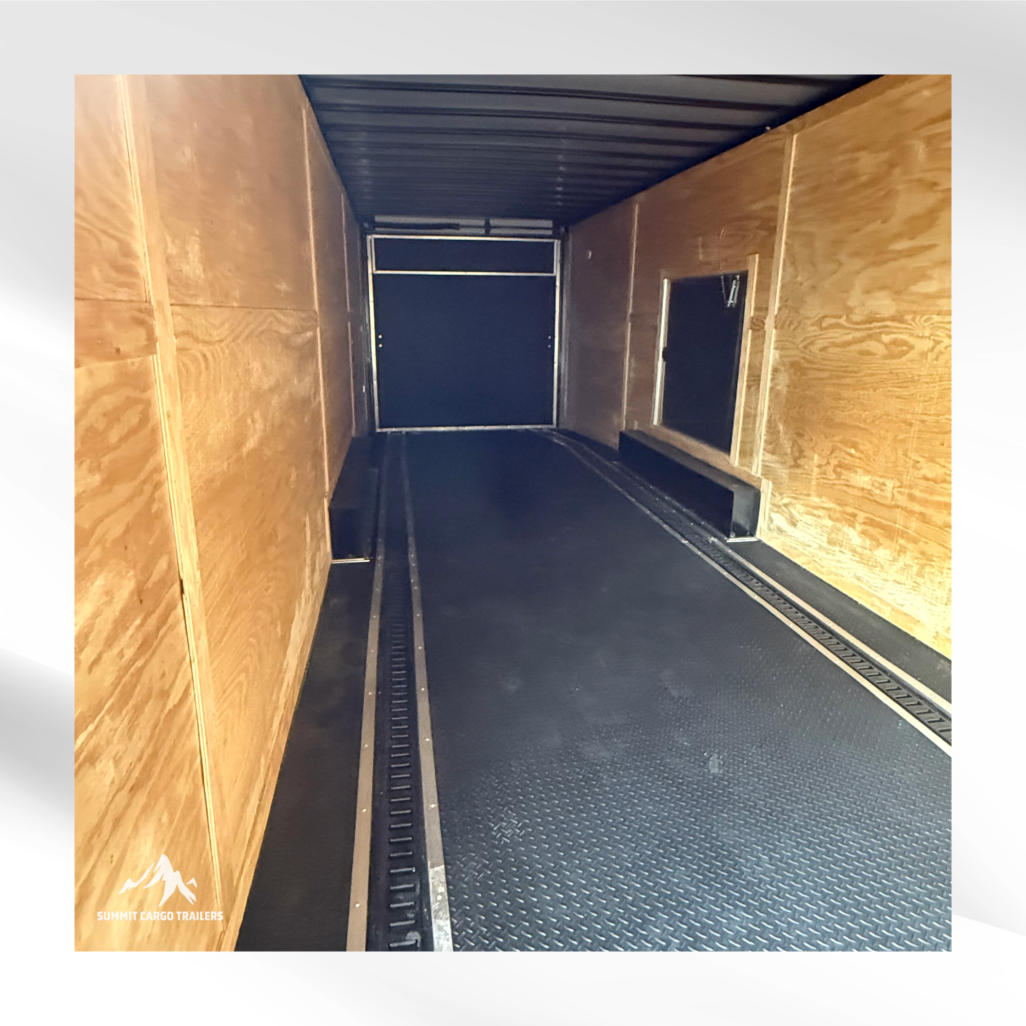 8.5X32TA5 White Car Hauler Trailer