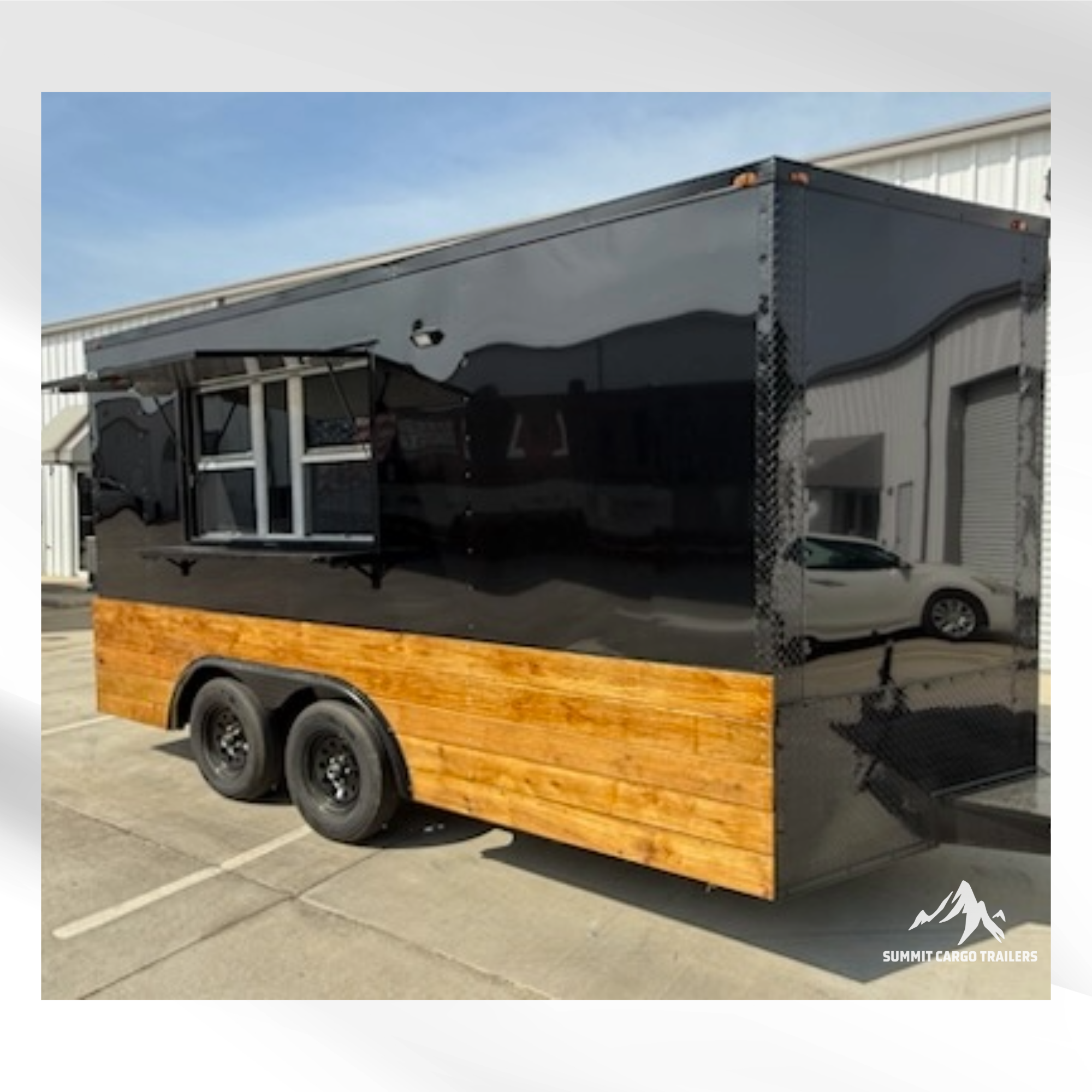 8.5X14TA Black Concession Trailer