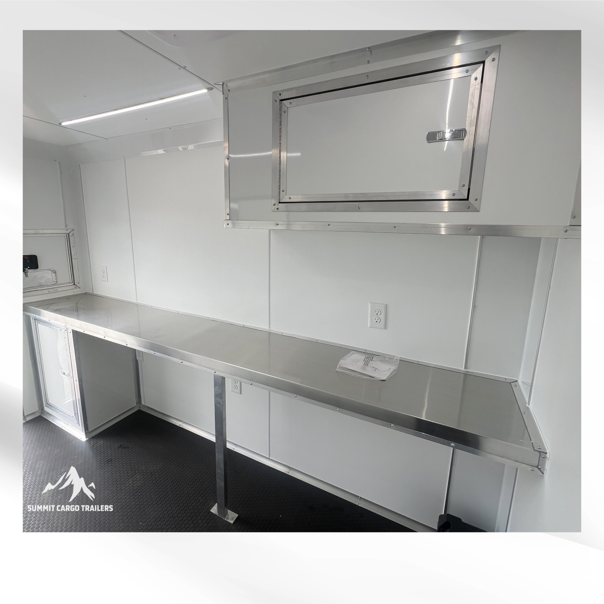 6X10TA White Splicing Trailer