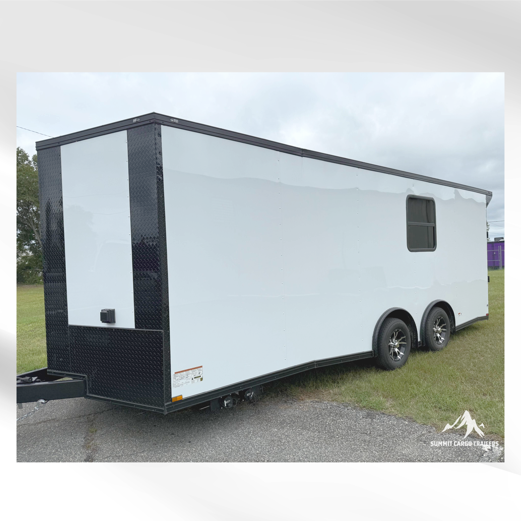 8.5X20TA White Race Ready Trailer