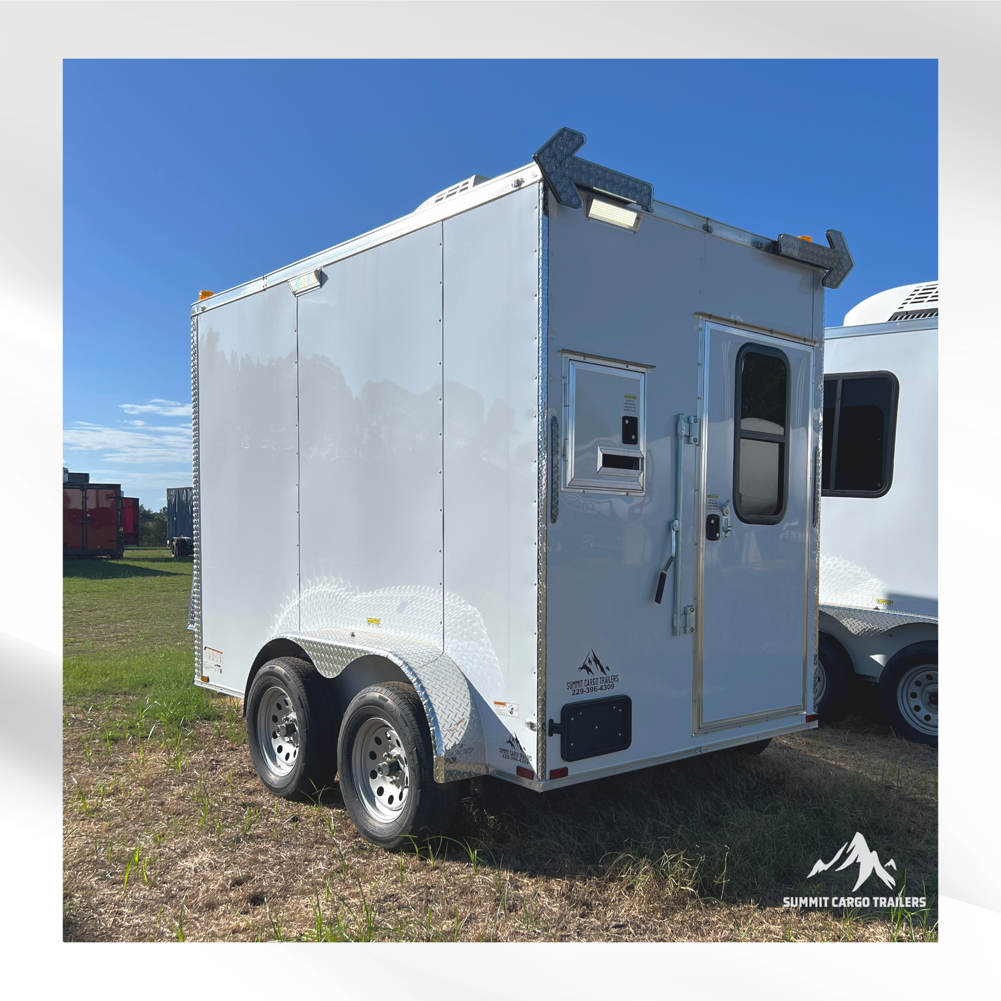 6X10TA White Splicing Trailer