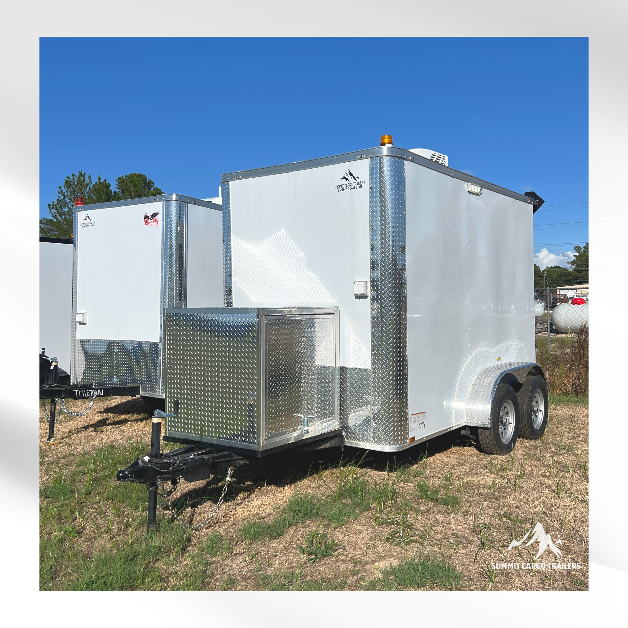 6X10TA White Splicing Trailer