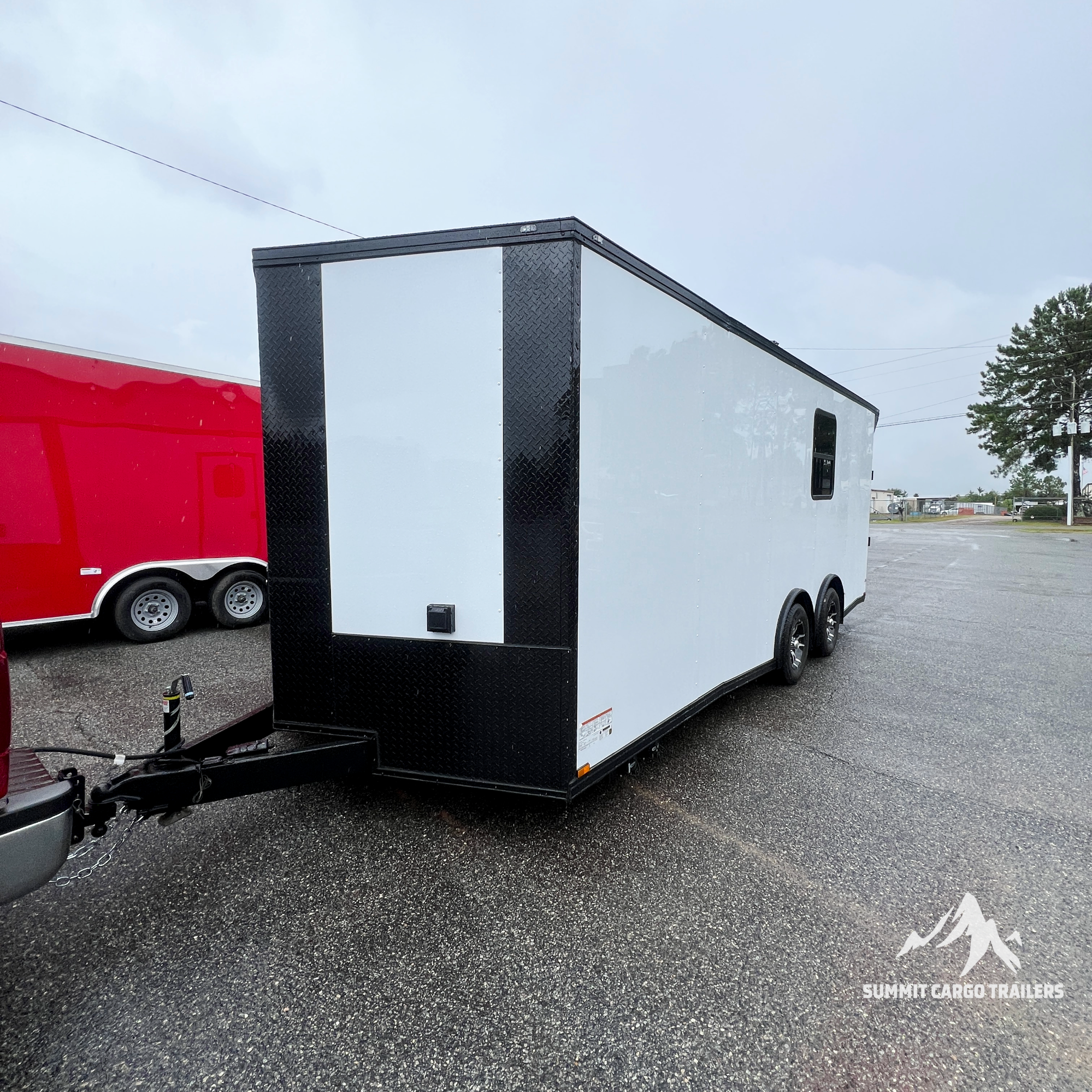 8.5X20TA White Race Ready Trailer