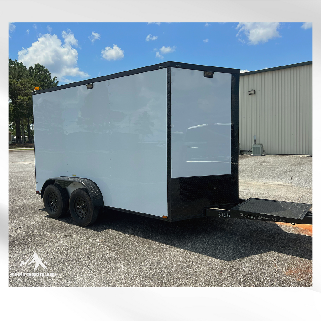 7X12TA White Splicing Trailer