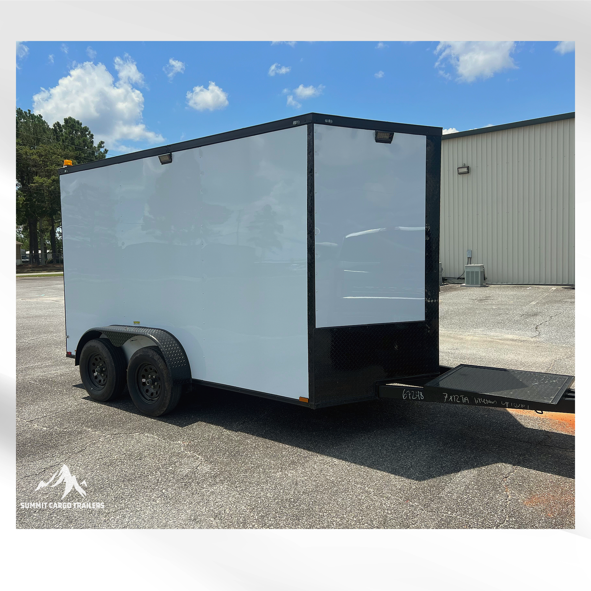 7X12TA White Splicing Trailer