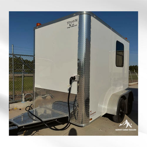 6X10 White Splicing Trailer