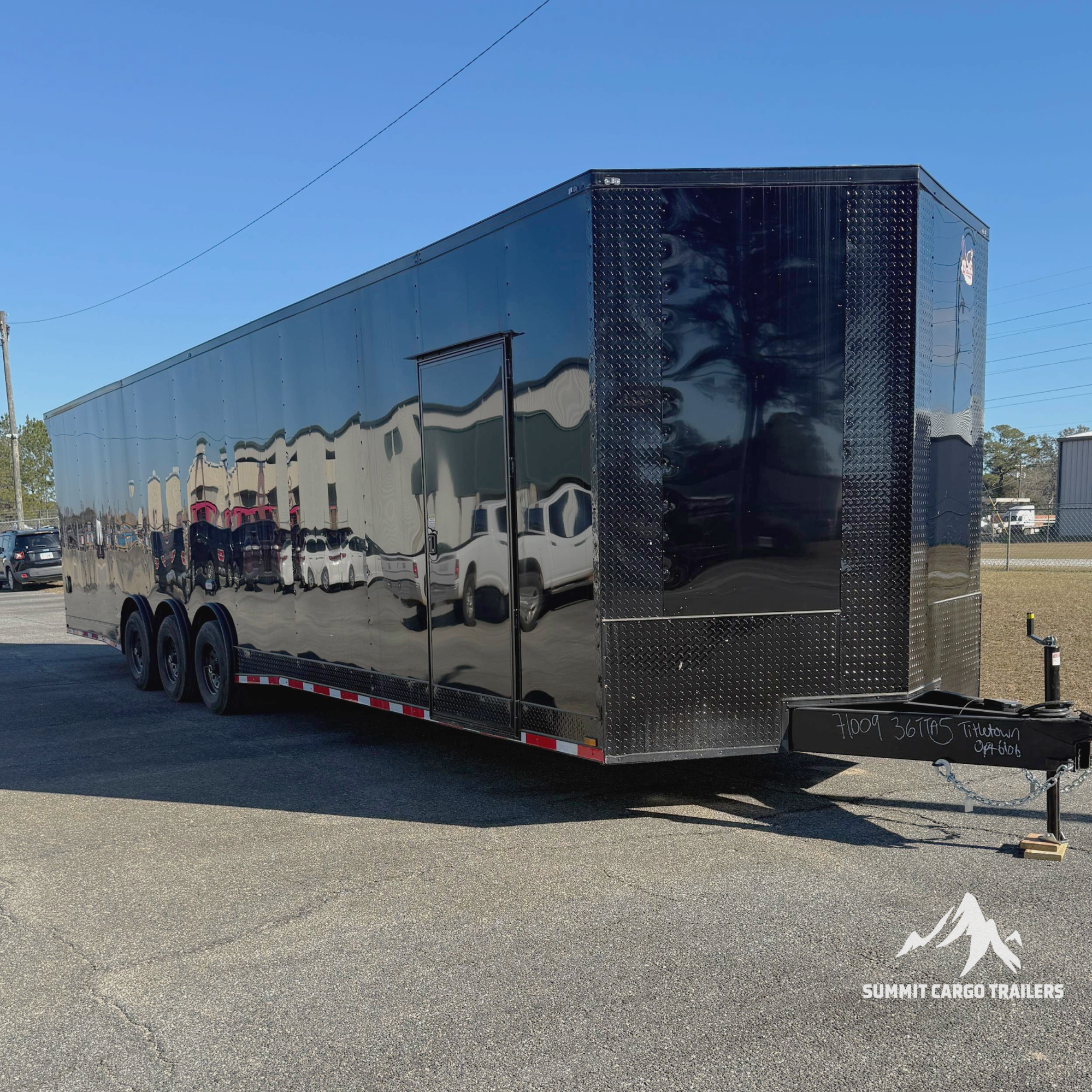 8.5X36TTA5 Black Car Hauler Trailer