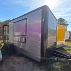 6X18TA3 Peidmont Silver Porch Concession Trailer