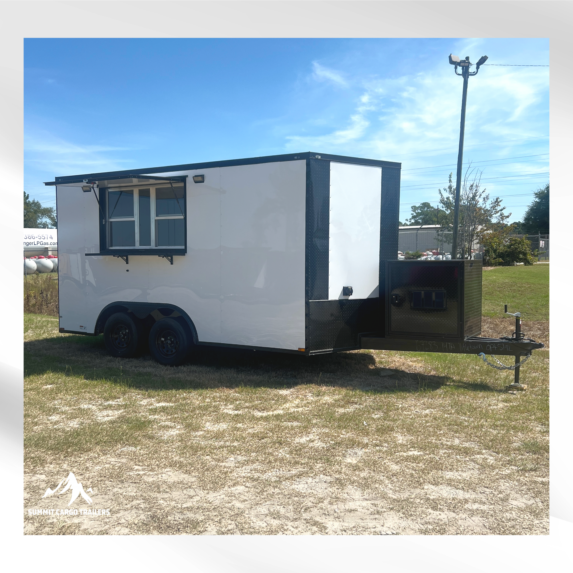 8.5X14TA White Concession Trailer