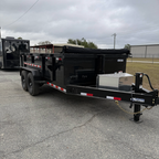 7X14TA Black Dump Trailer