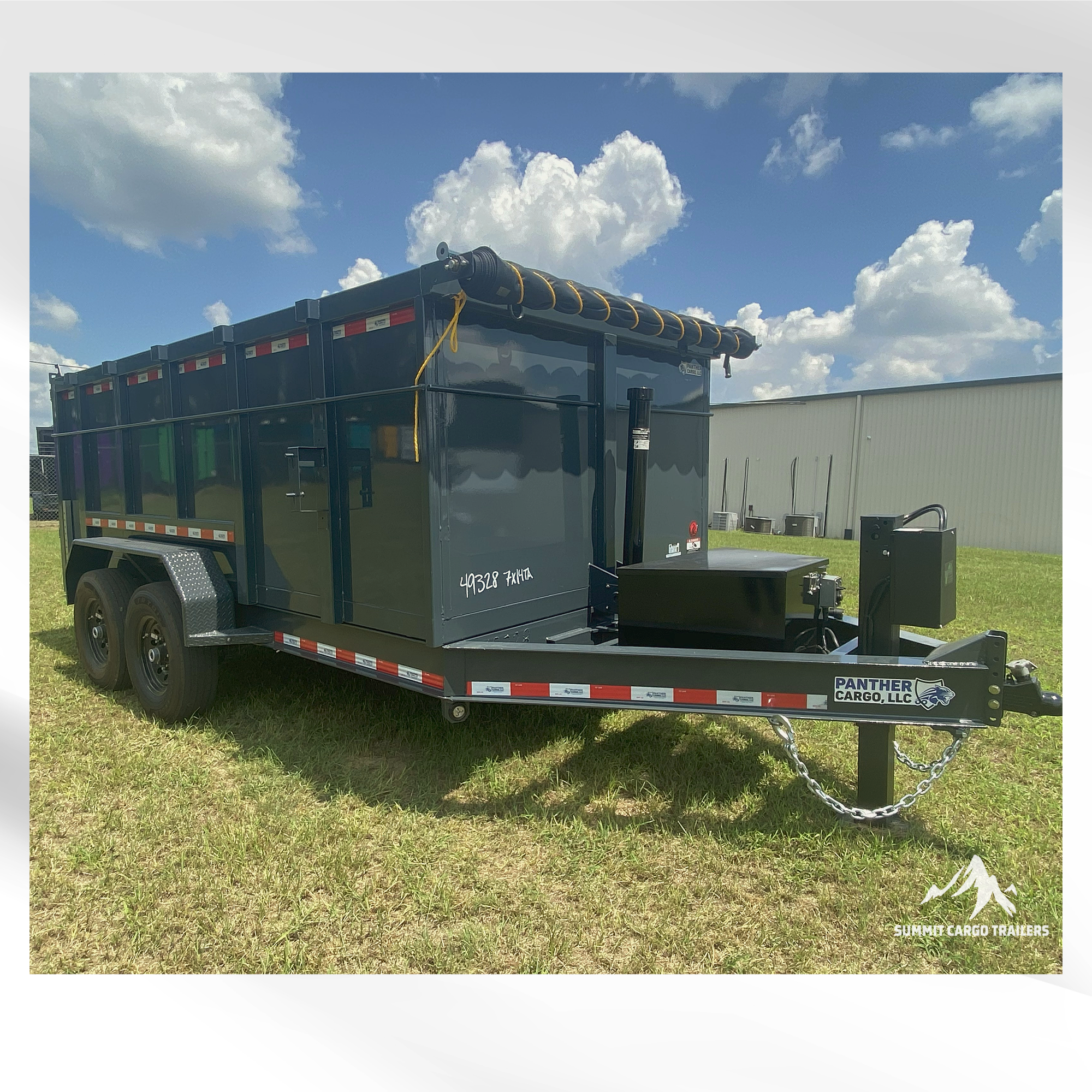 7X14TA Athracite Grey Dump Trailer